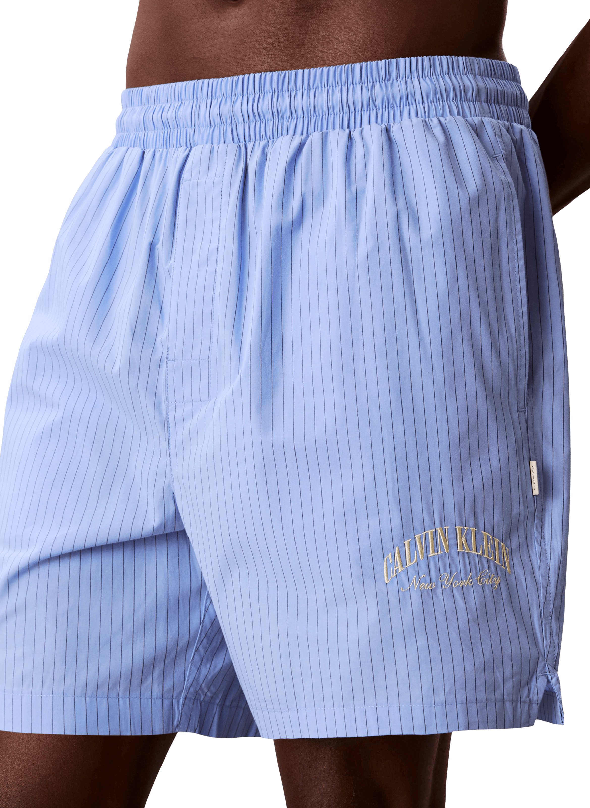 Short rayé en coton CALVIN KLEIN Blanc