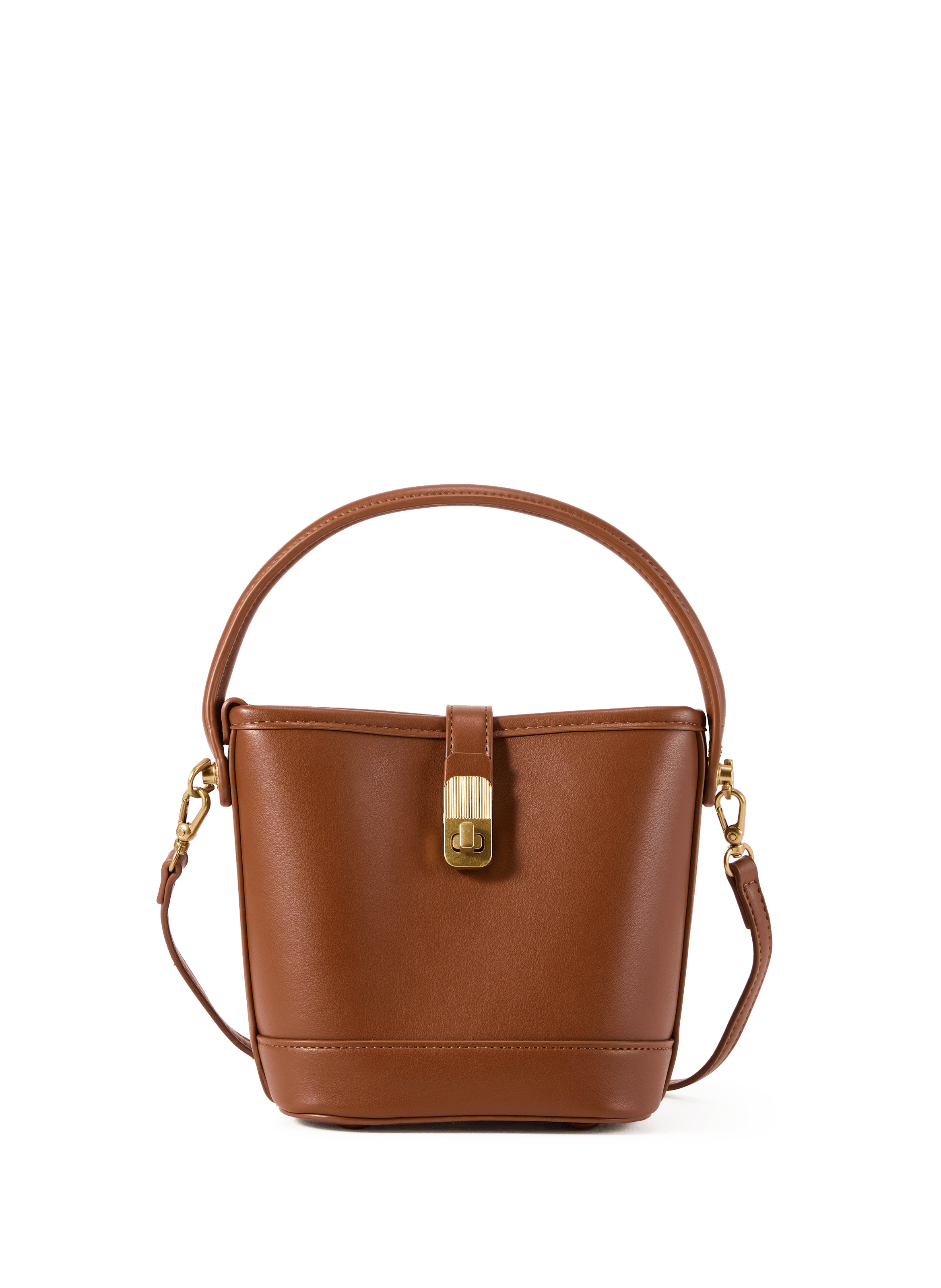 Small bucket shoulder bag AU PRINTEMPS PARIS Brown