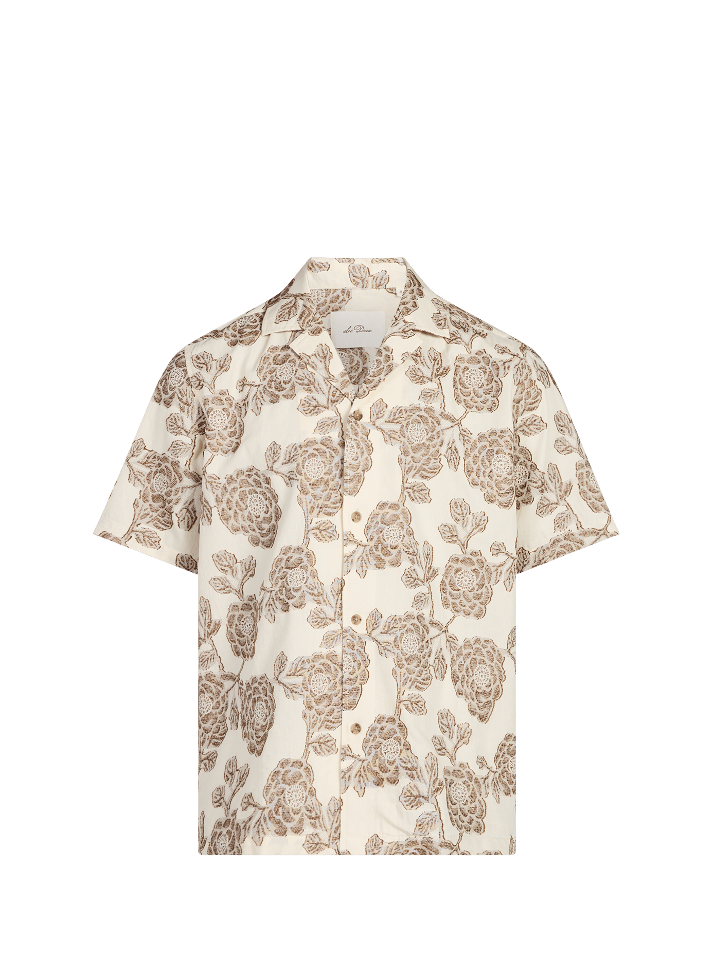 Chemise droite à motif  en coton LES DEUX Multicolore