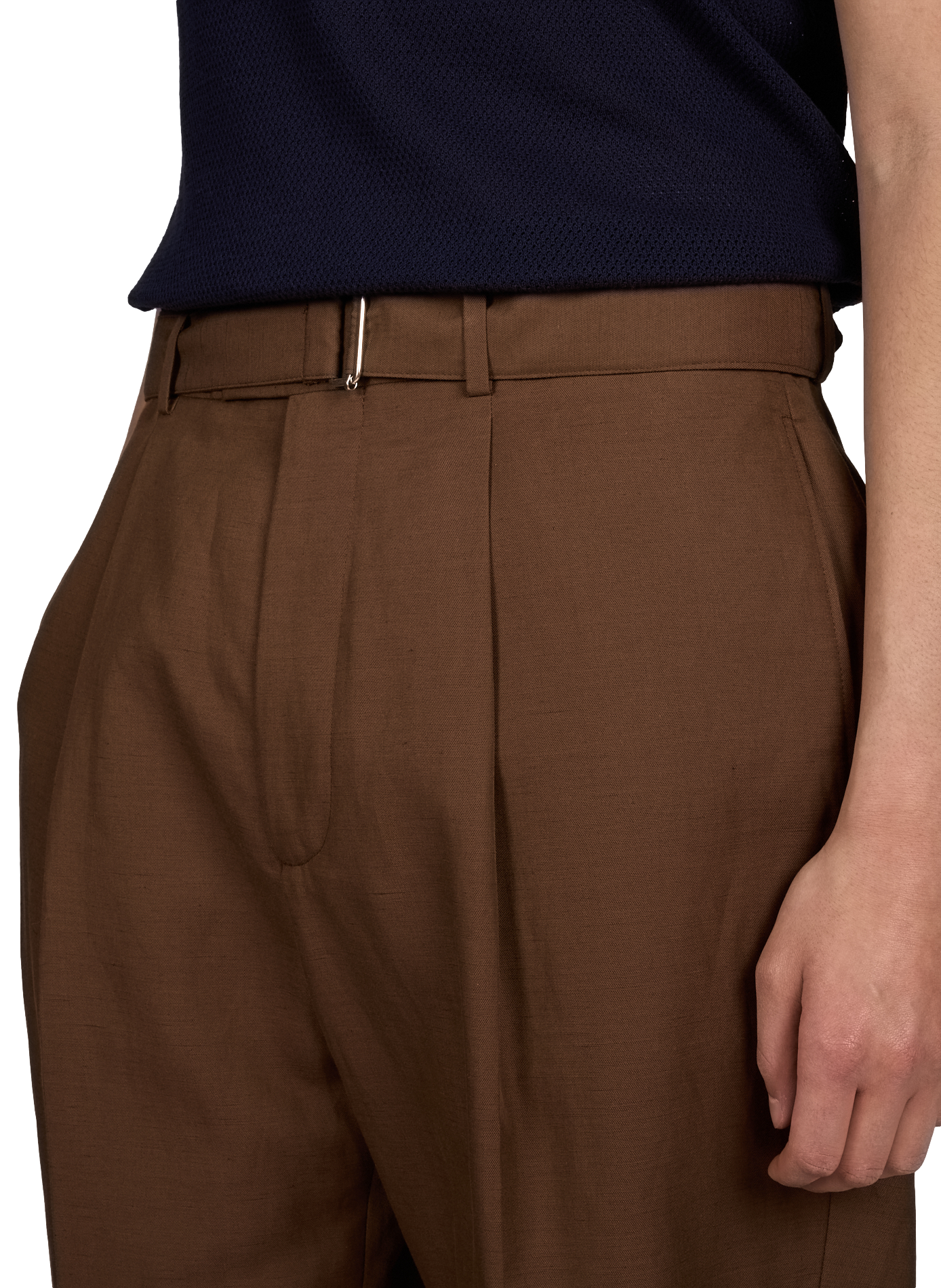 Pantalon fuselé Hugo à pinces OFFICINE GENERALE Kaki