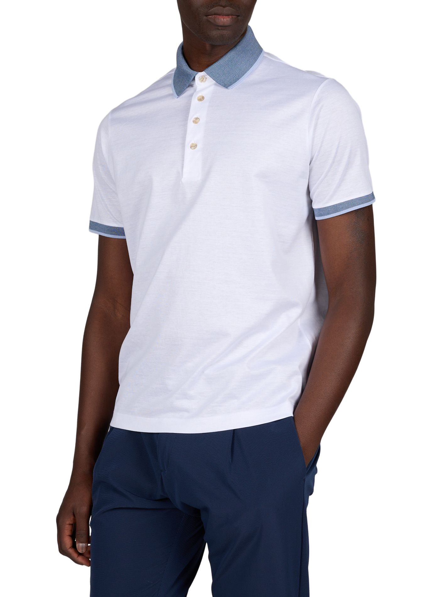 Straight cotton polo shirt PAUL & SHARK White