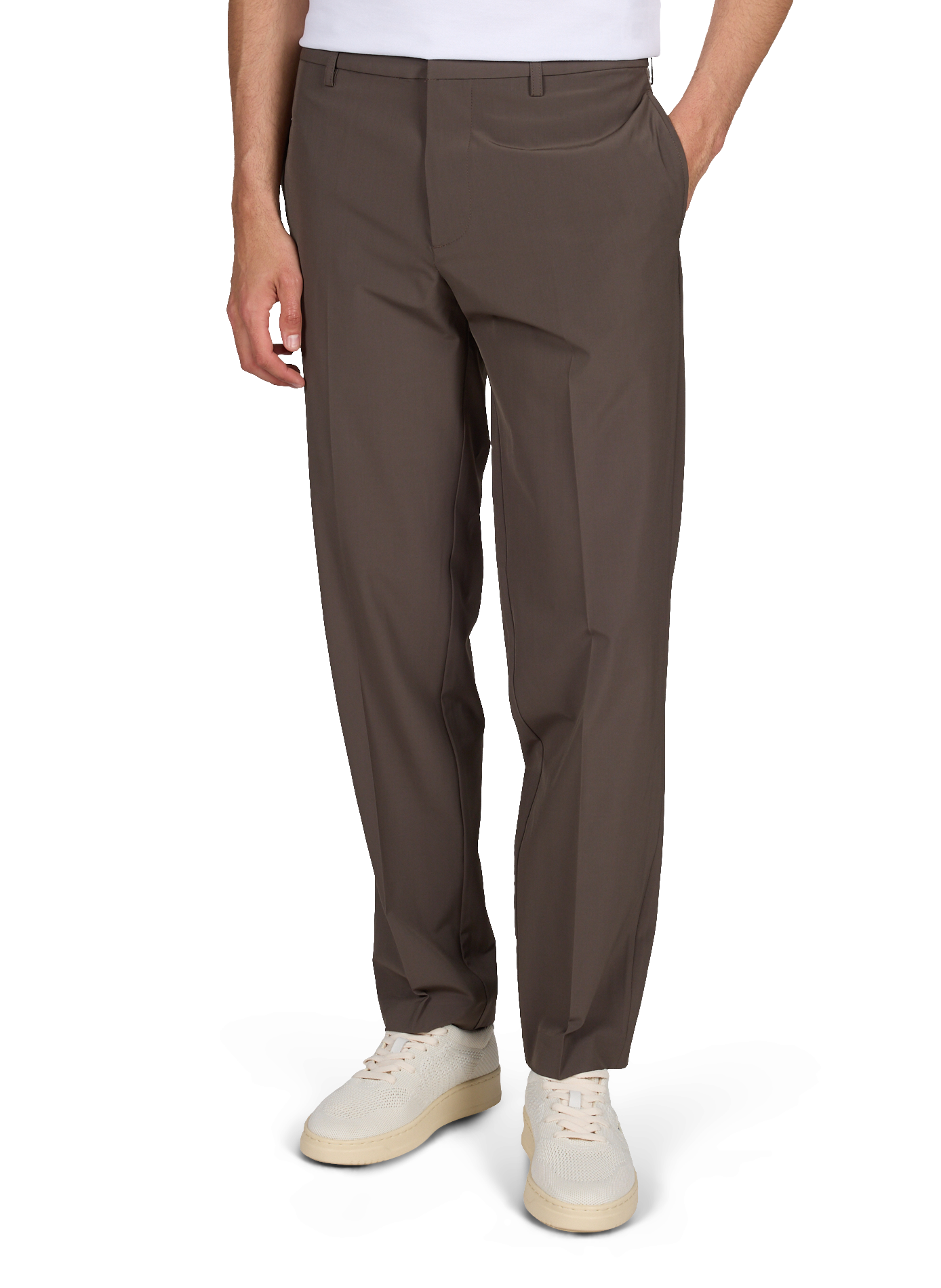 Pantalon cigarette  EMPORIO ARMANI Marron