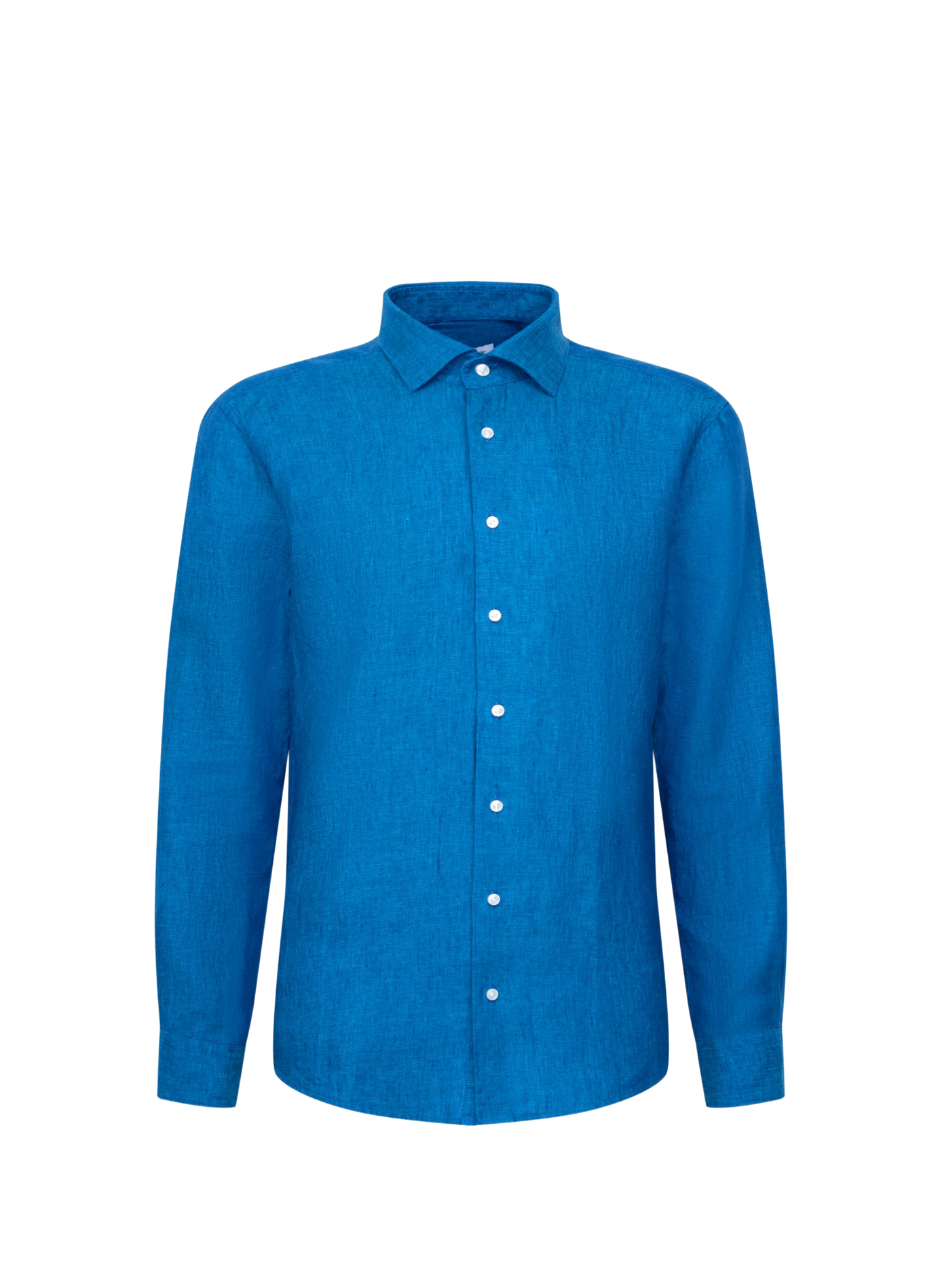 Chemise droite en lin SEIDENSTICKER Bleu