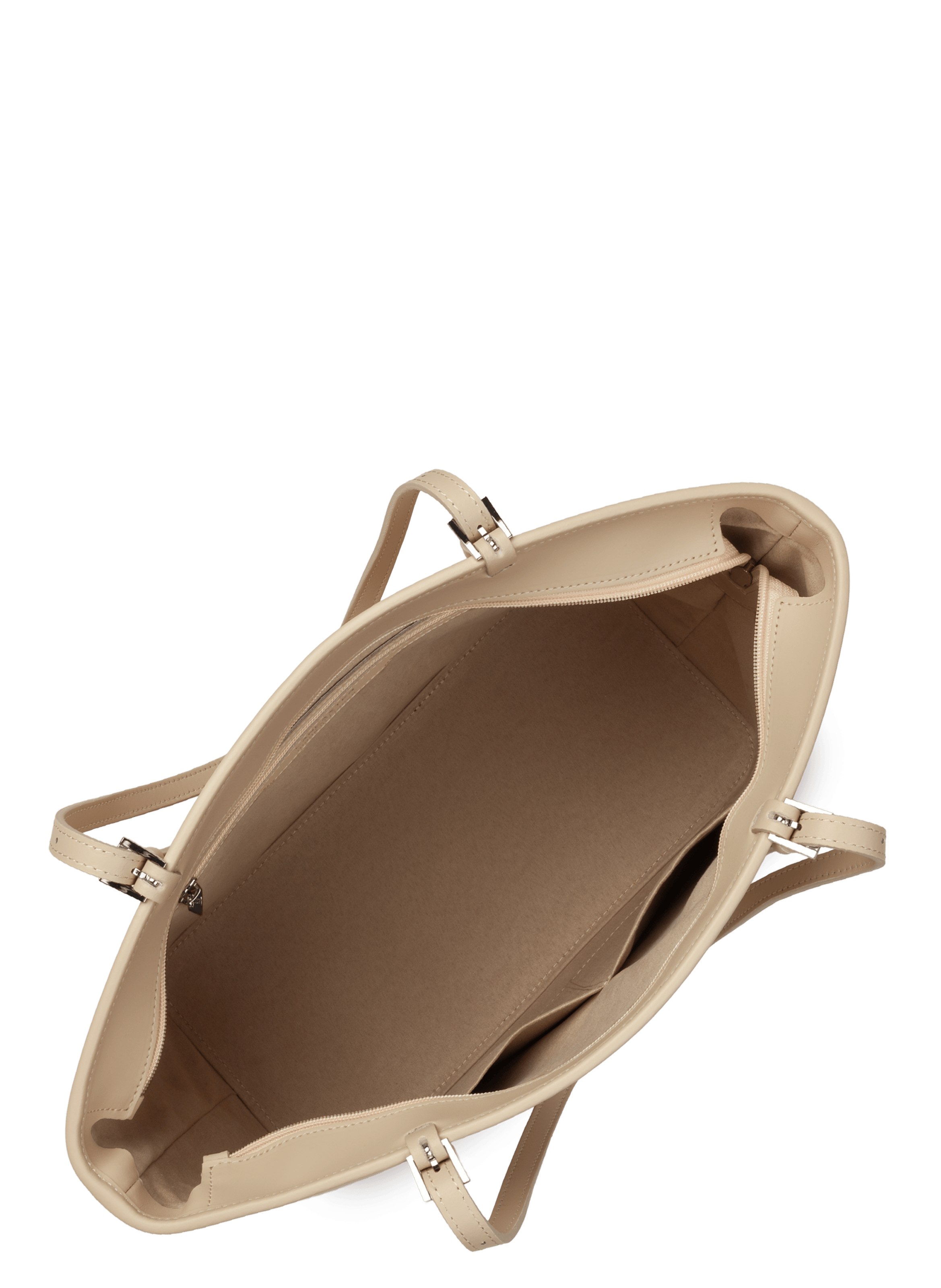 Grand sac cabas épaule - smooth LANCASTER Beige