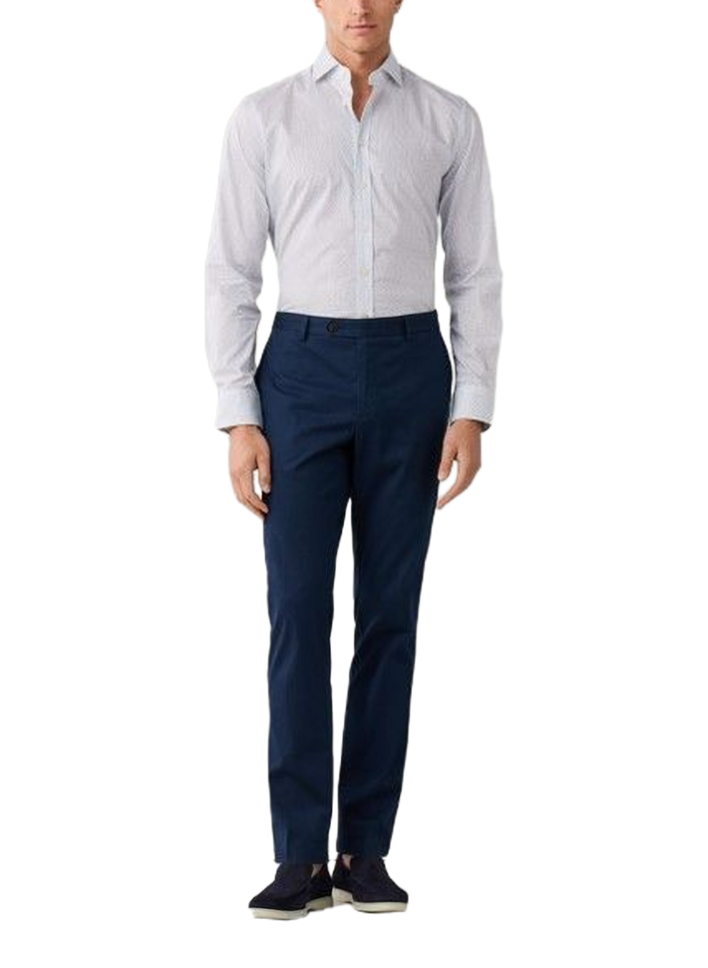 Patterned cotton shirt  HACKETT Blue