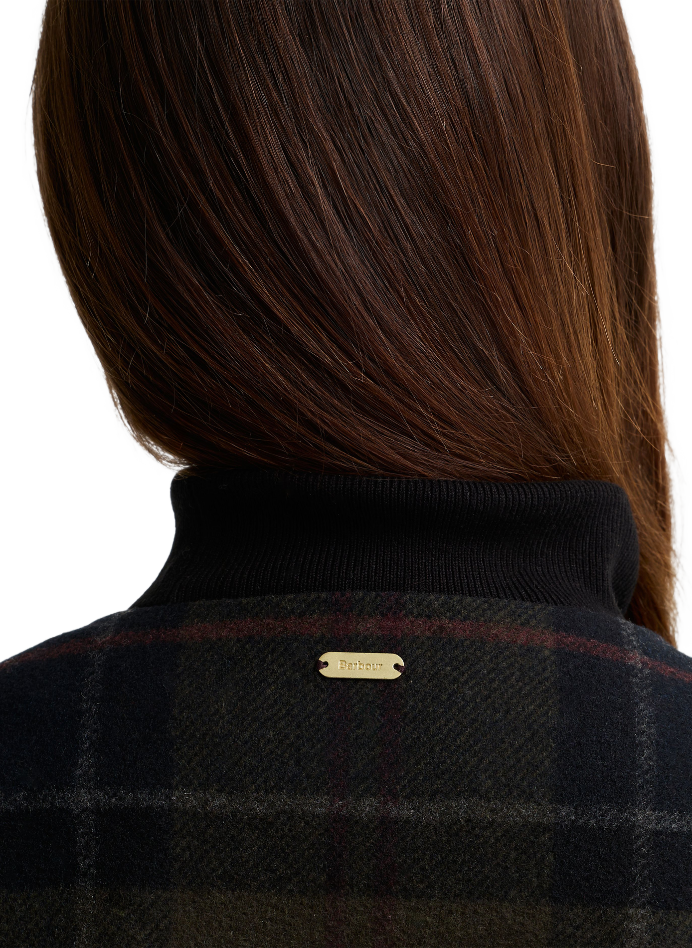 Gerader Wollmix-Blazer mit Rundhalsausschnitt in Karomuster. BARBOUR Mehrfarbig