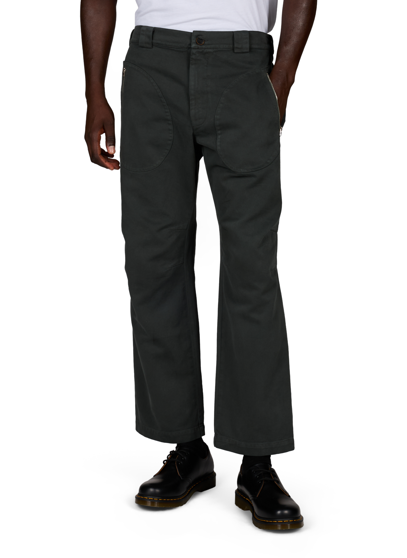 Straight cotton trousers  | Grey RANRA Men