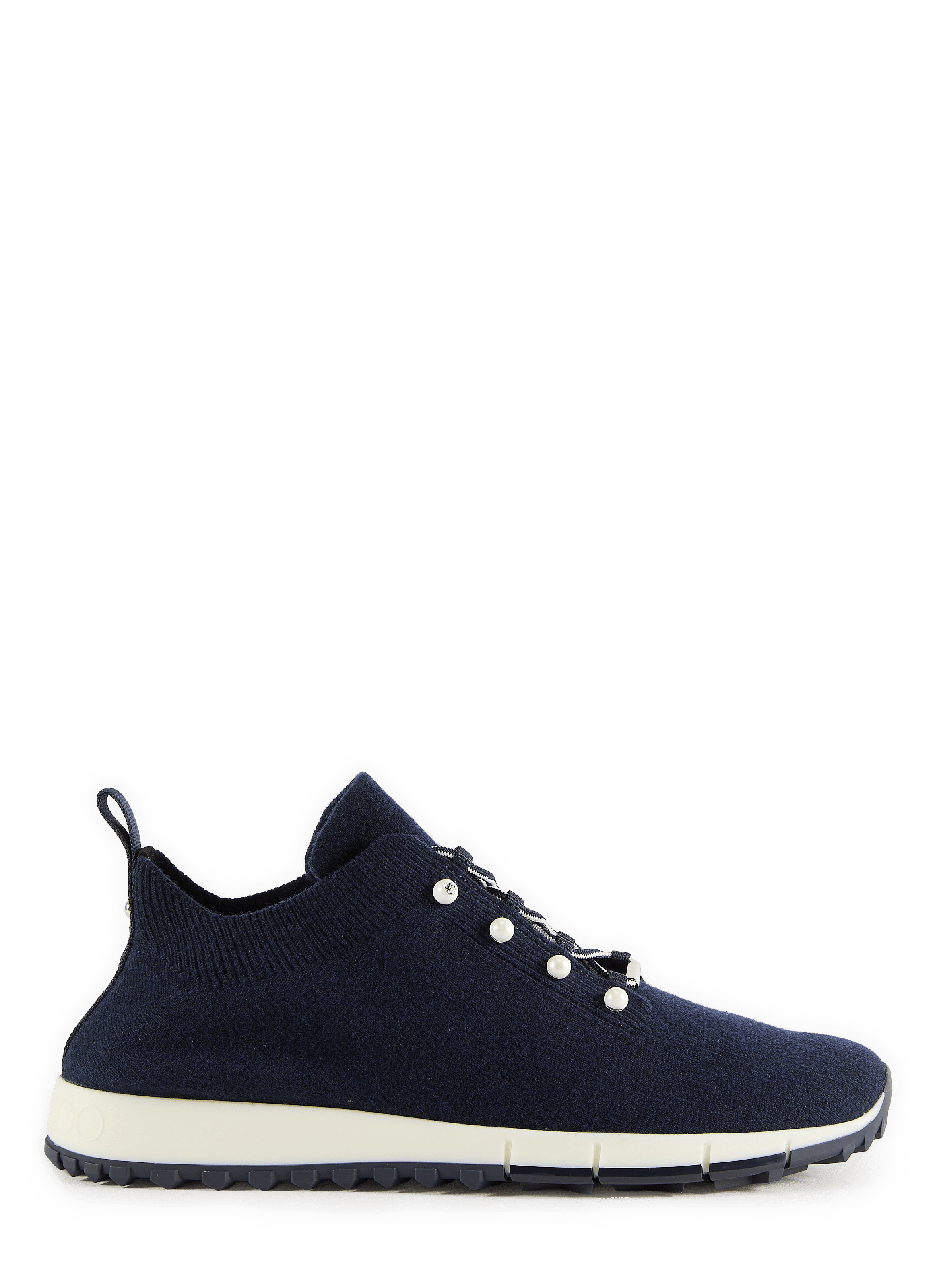 Baskets basses à perles Veles en cachemire JIMMY CHOO Bleu