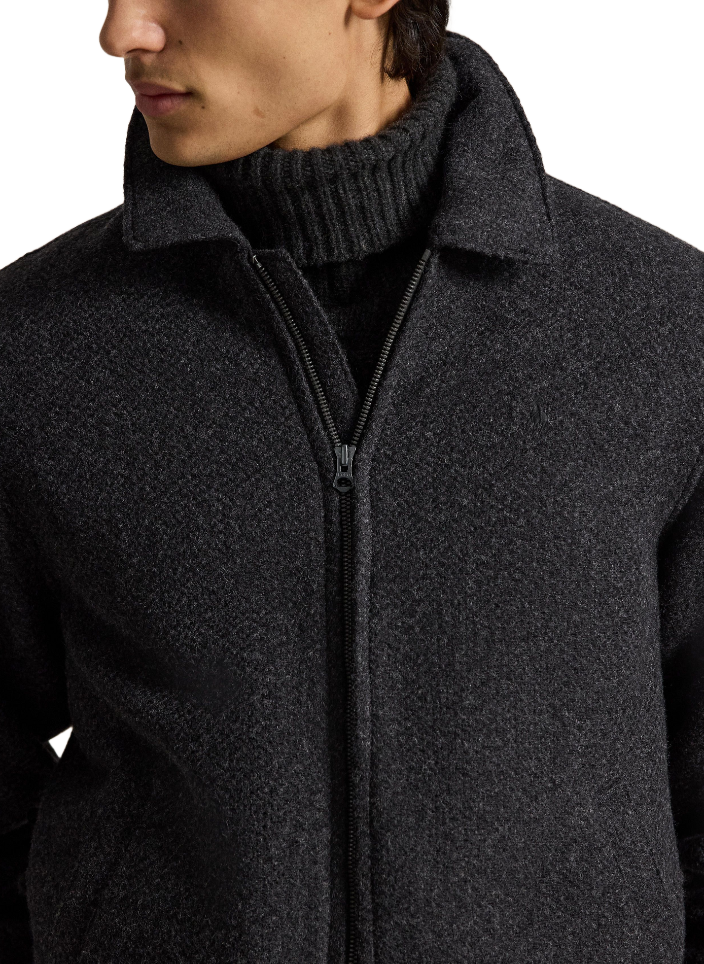 Veste courte zippée en laine  POLO RALPH LAUREN Beige