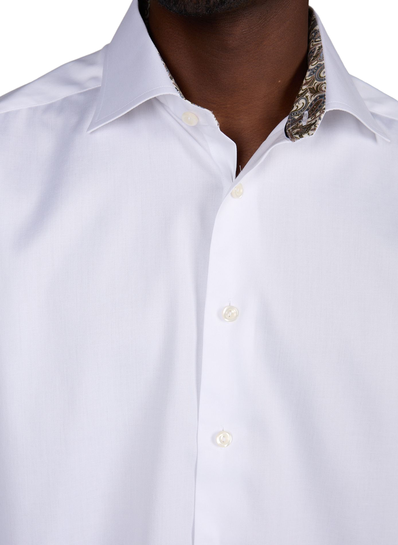 Slim-fit cotton shirt ETON White