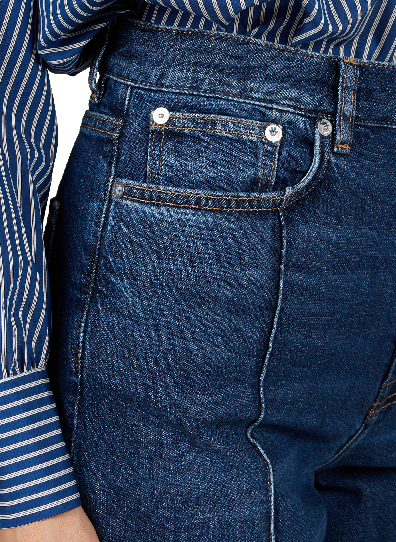 Jean taille haute large SAMSOE SAMSOE Bleu