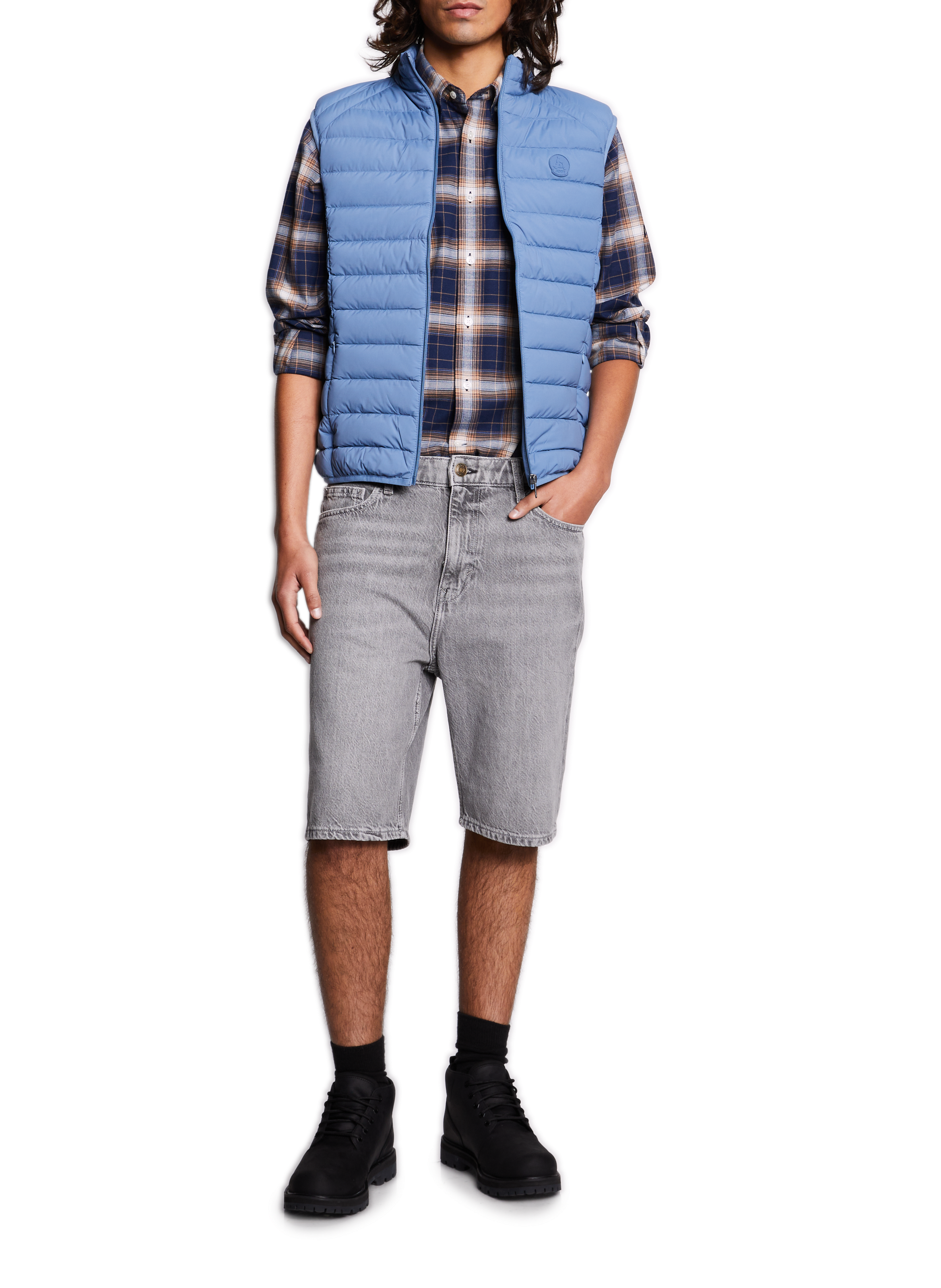 Kurze Baumwollhose ESPRIT Grau