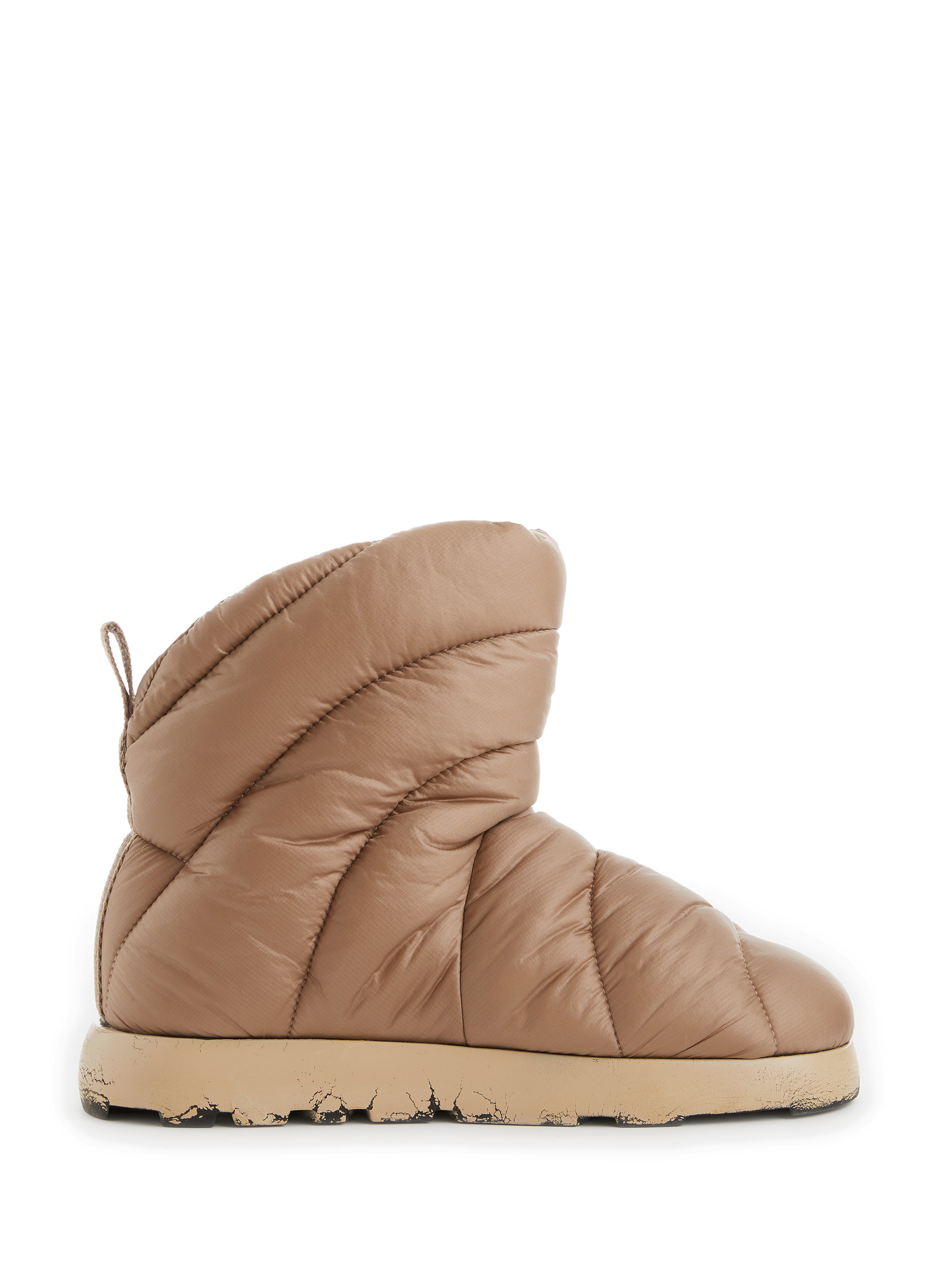 THE SOCIAL SUNDAY Bottines matelassées Marron