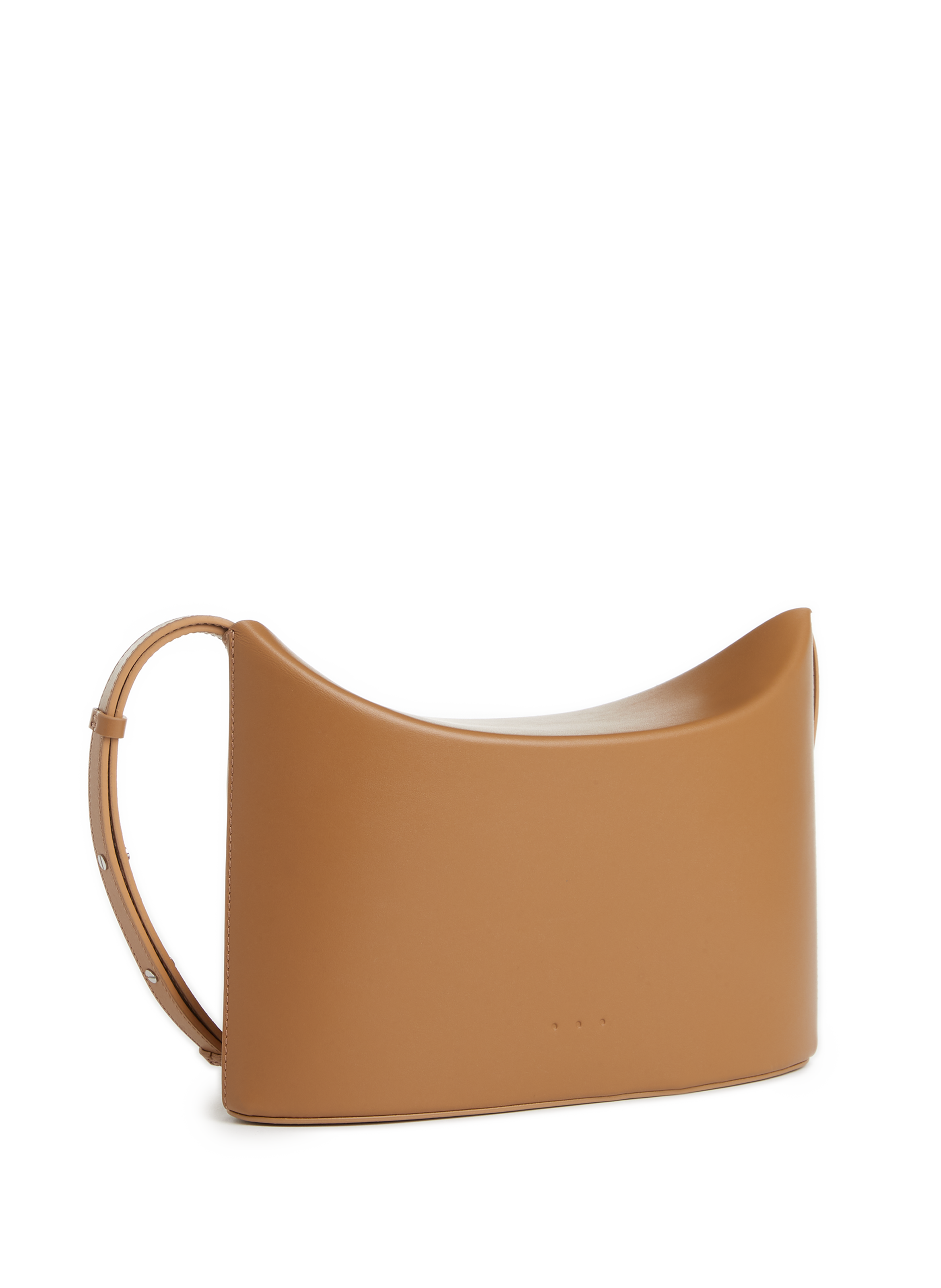 Sway leather shoulder bag AESTHER EKME Brown