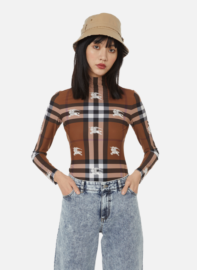Bodysuit with check print design BURBERRY