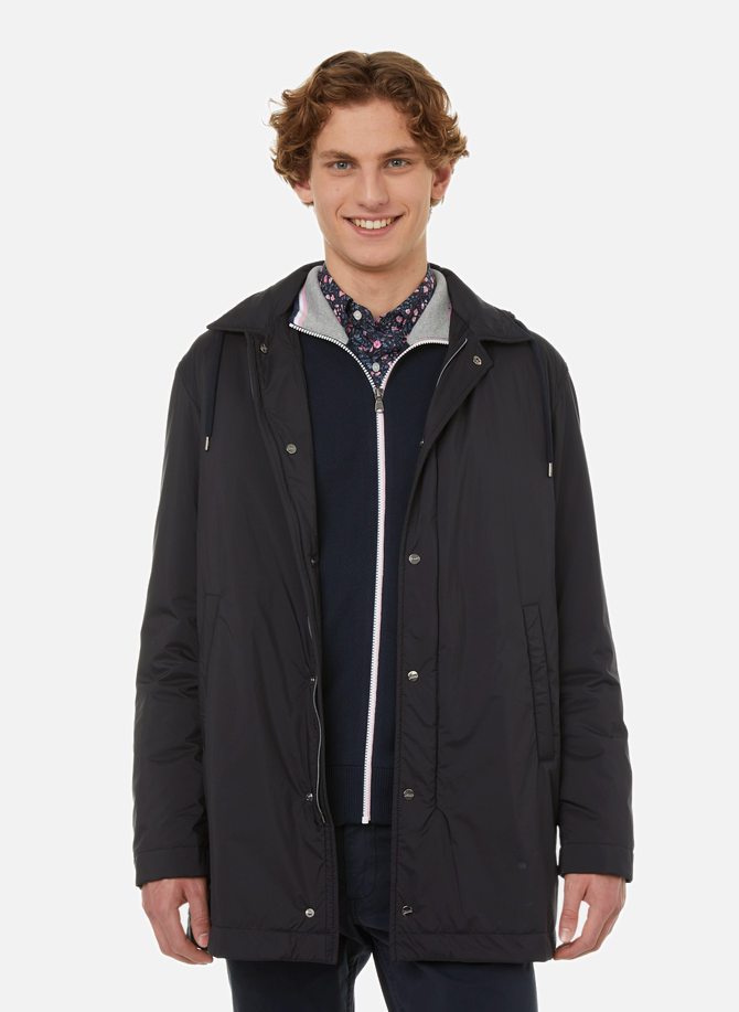 Mid-length jacket with removable hood HERNO