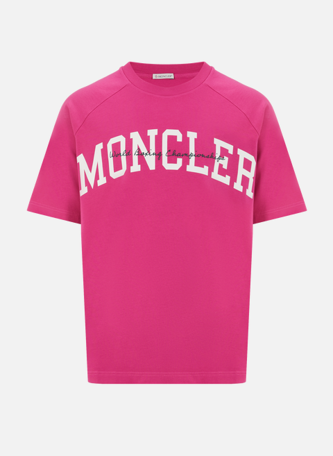 Pink cotton T-shirtMONCLER 