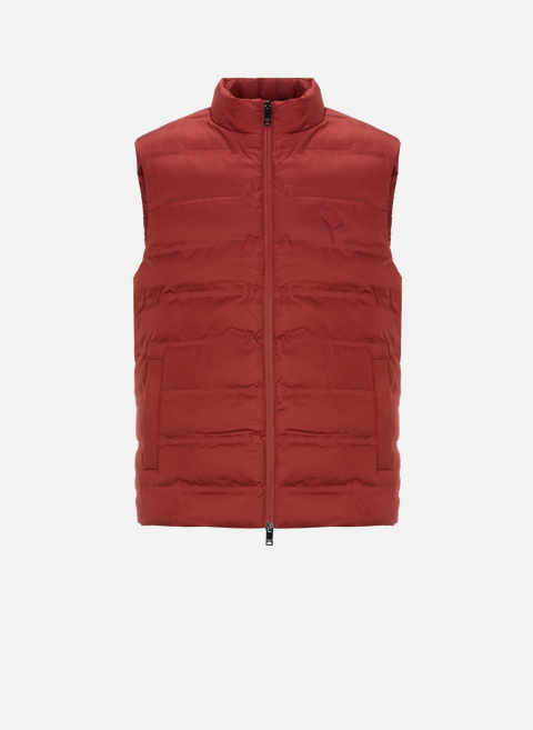 Red quilted sleeveless down jacketHACKETT 
