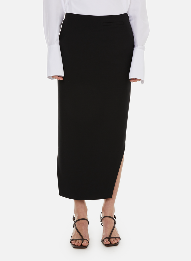 Asymmetric skirt in wool and mohair GIVENCHY
