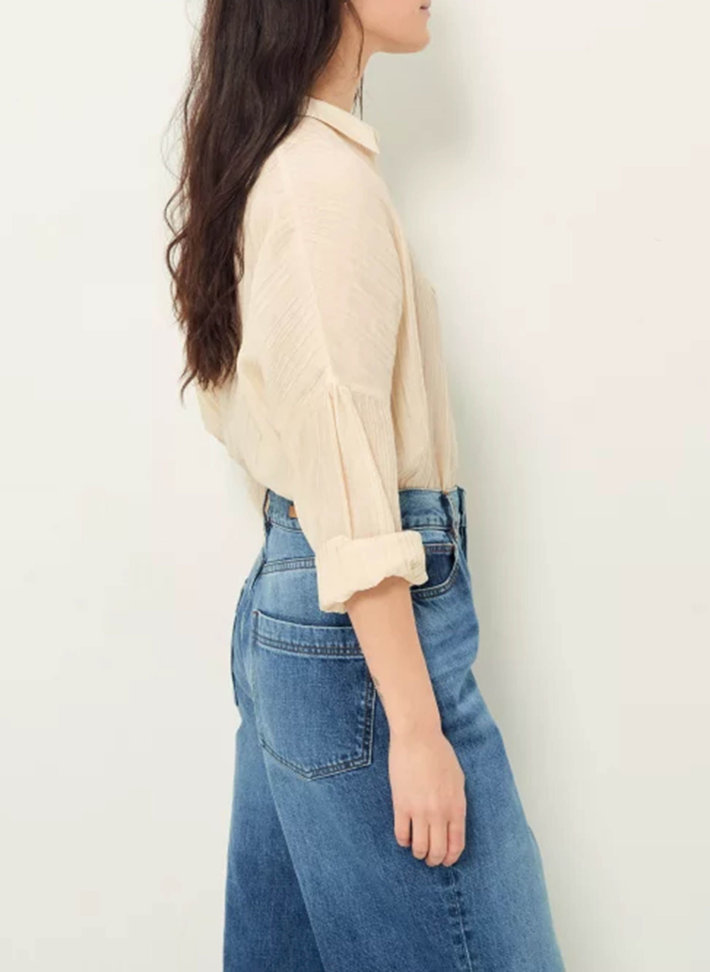 Chemise col classique oversize en coton botan SESSUN 