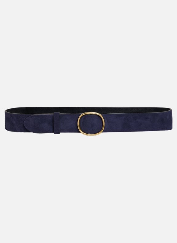 Ceinture en cuir velours - paloma Bleu by GERARD DAREL GERARD DAREL Ceinture en cuir velours - paloma Bleu