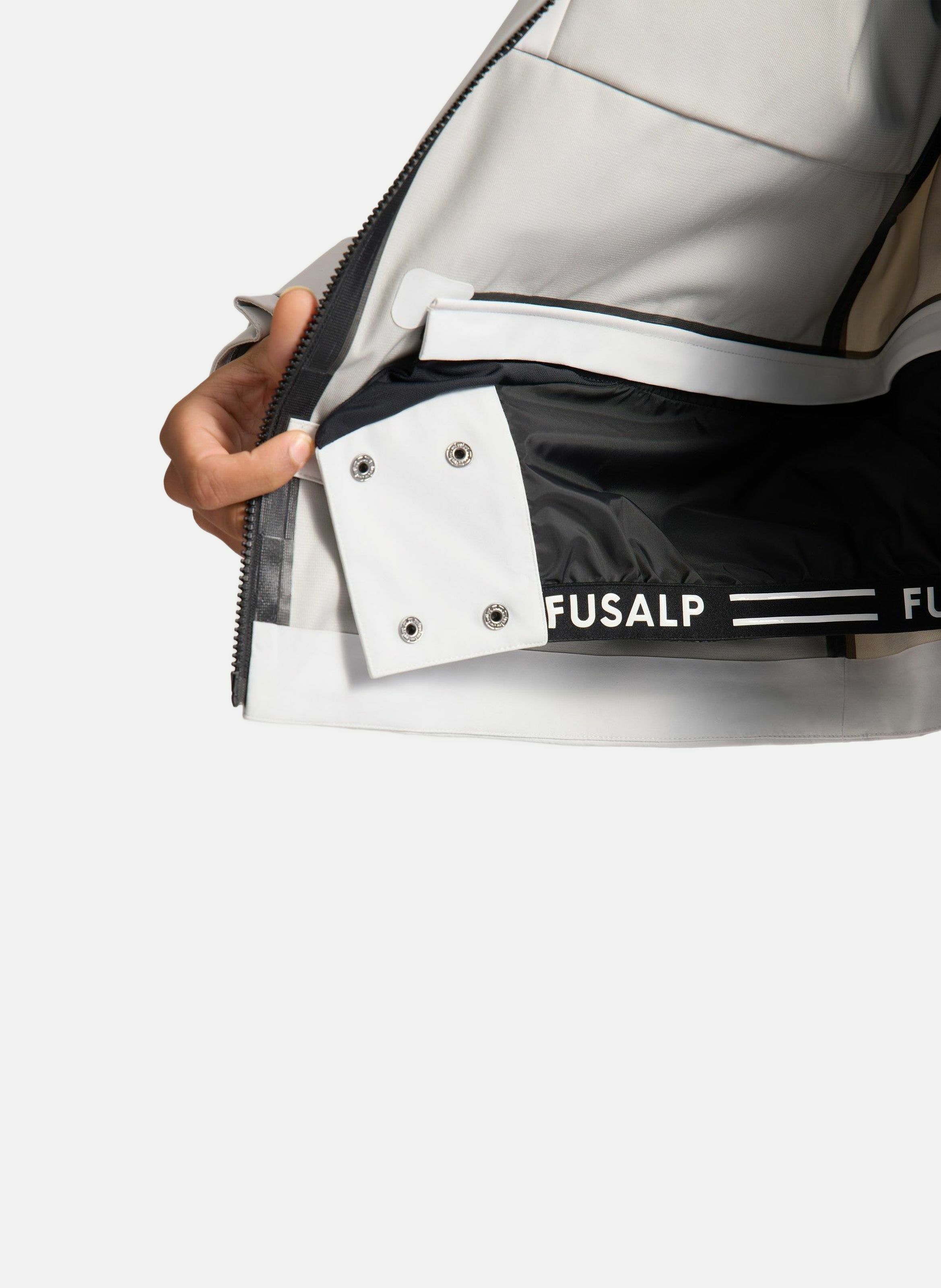 Veste ilanox col capuche coupe regular FUSALP Blanc