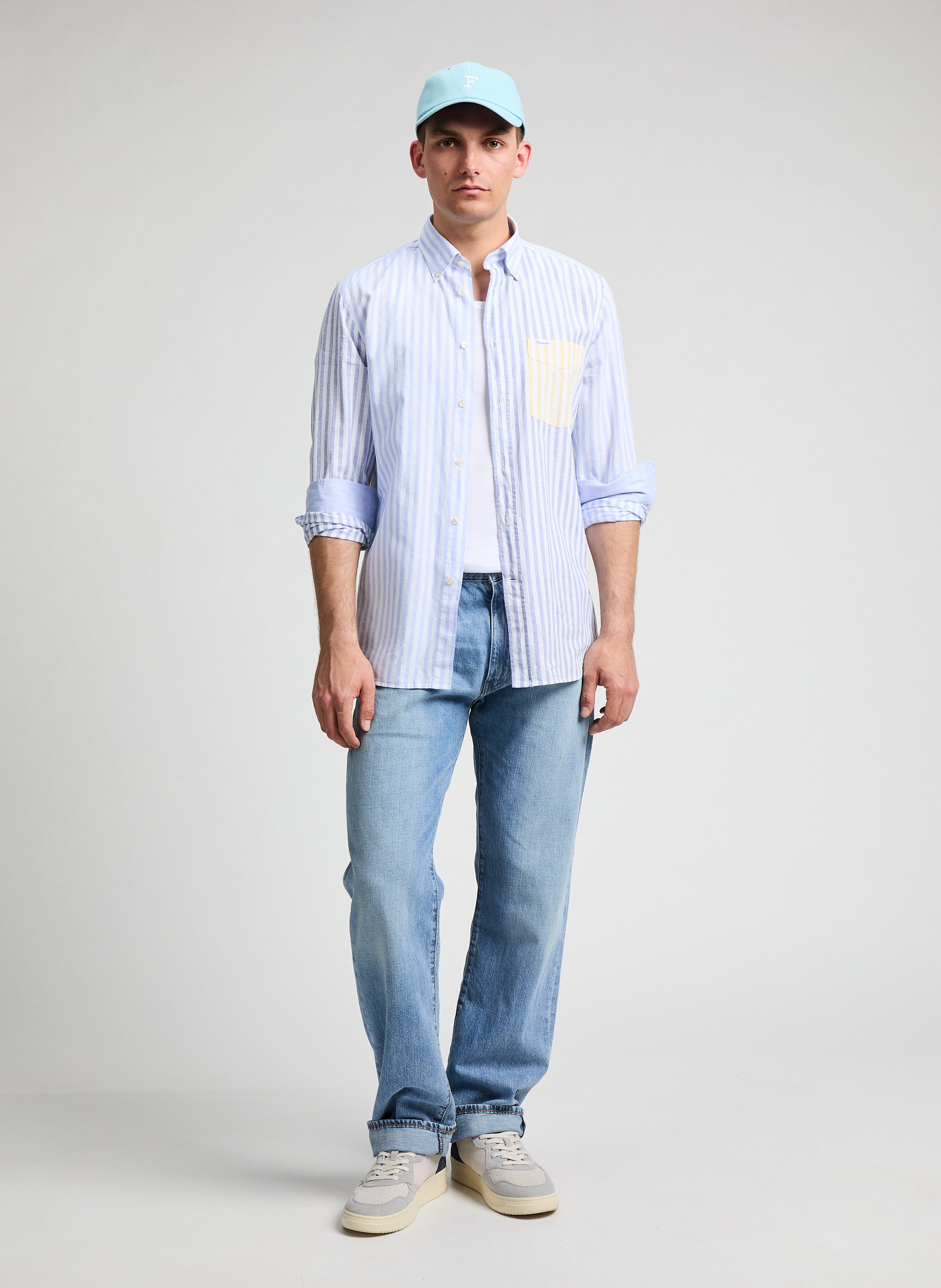 Chemise en coton FACONNABLE Bleu