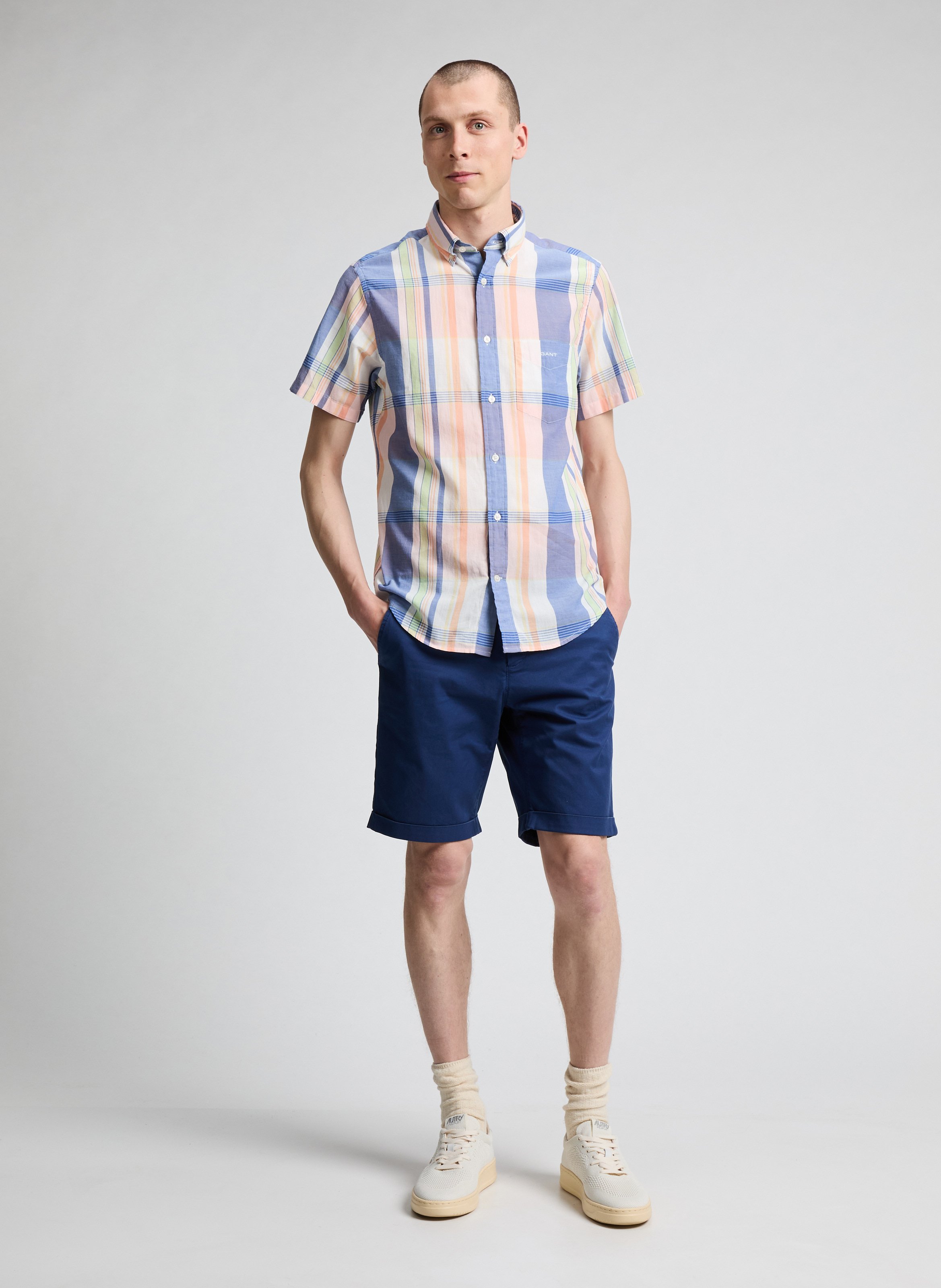 Short en coton GANT Bleu