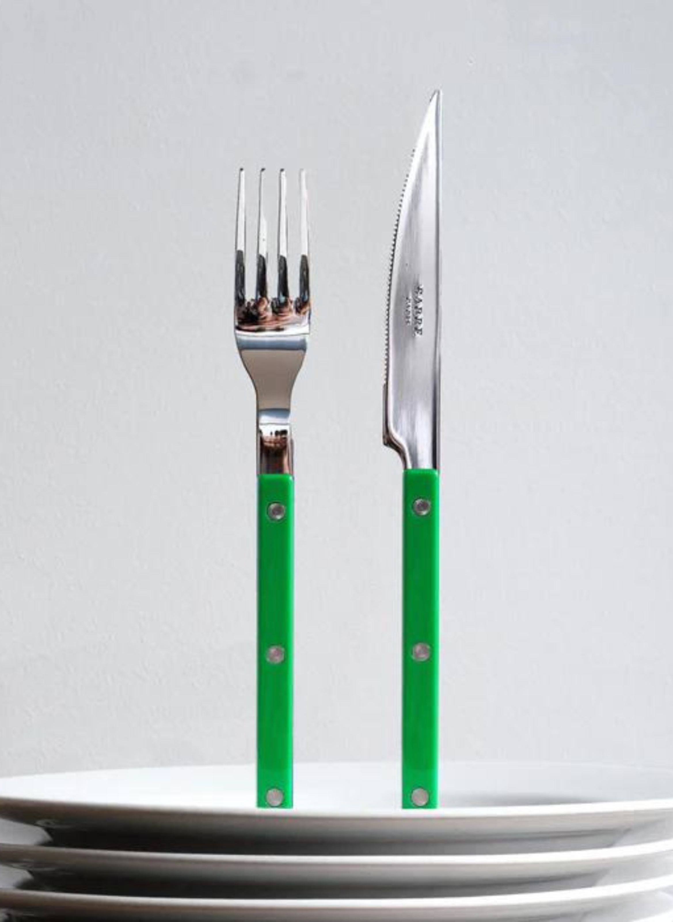 Set de 4 couverts de table, bistrot SABRE PARIS Vert