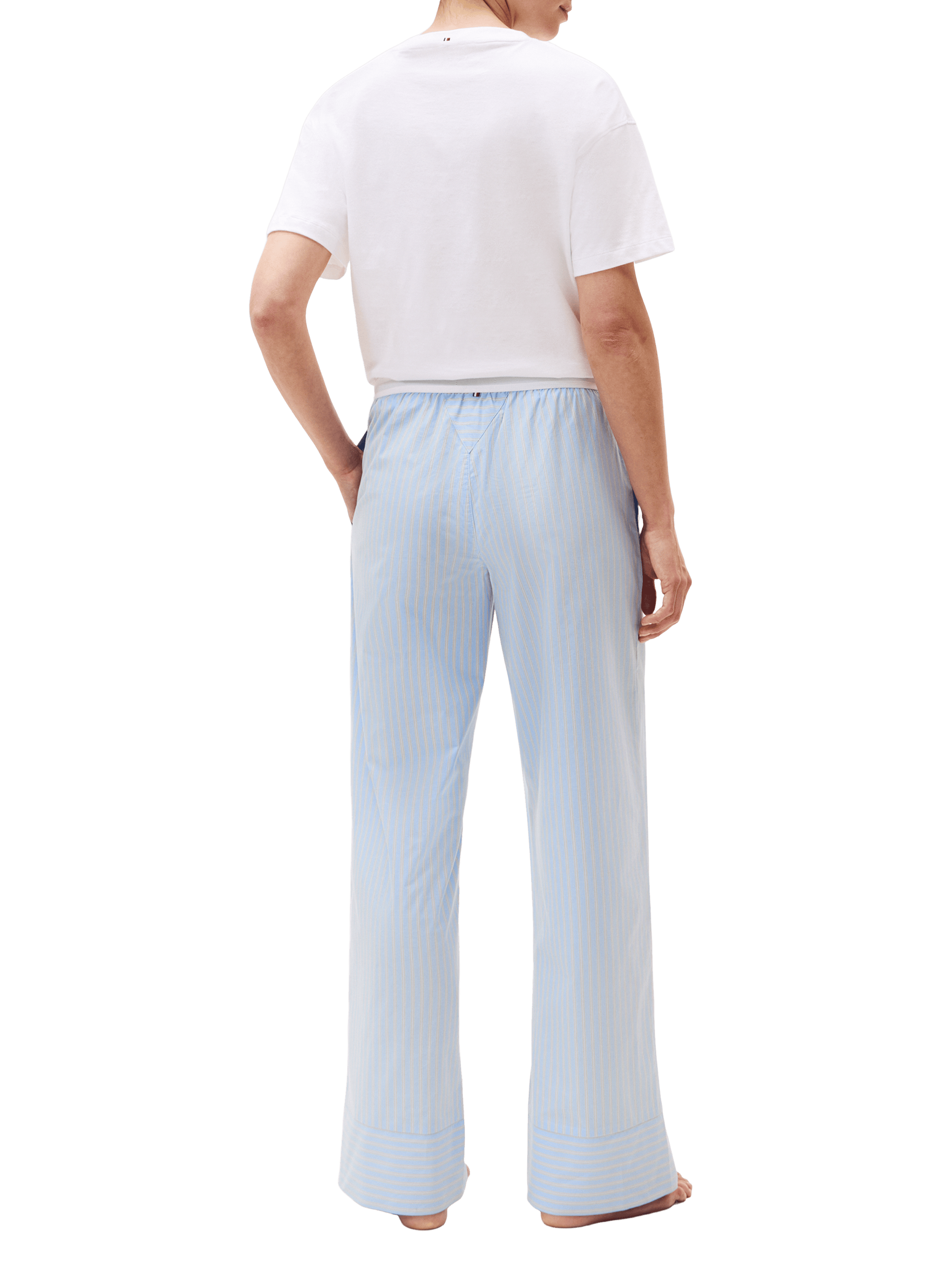 Pantalon de pyjama en popeline TOMMY HILFIGER Bleu