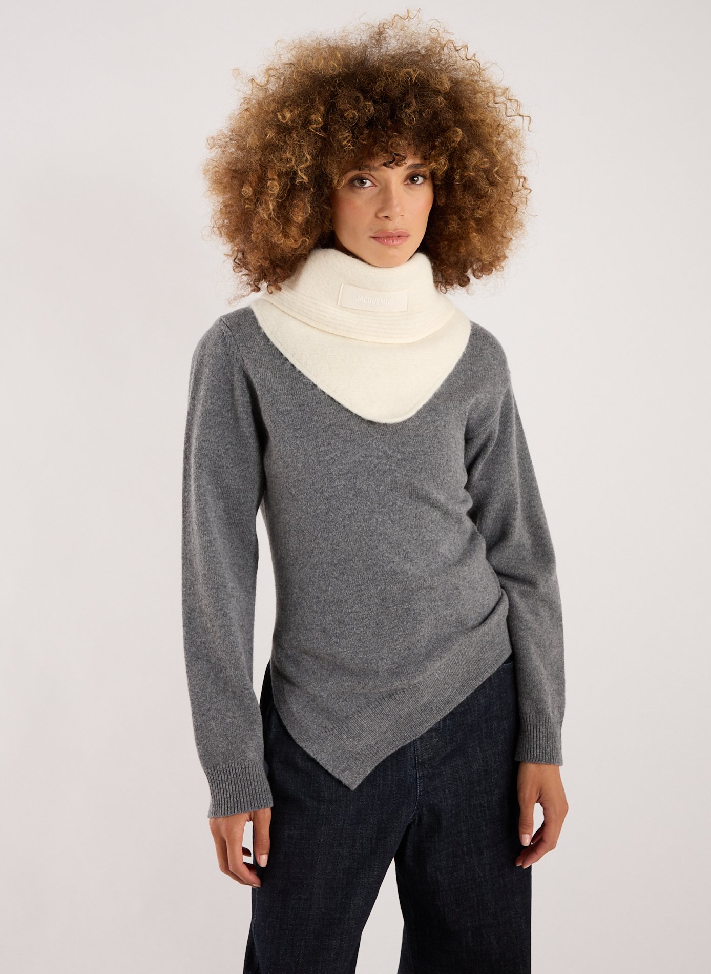 Le châle Gros Grain JACQUEMUS Blanc