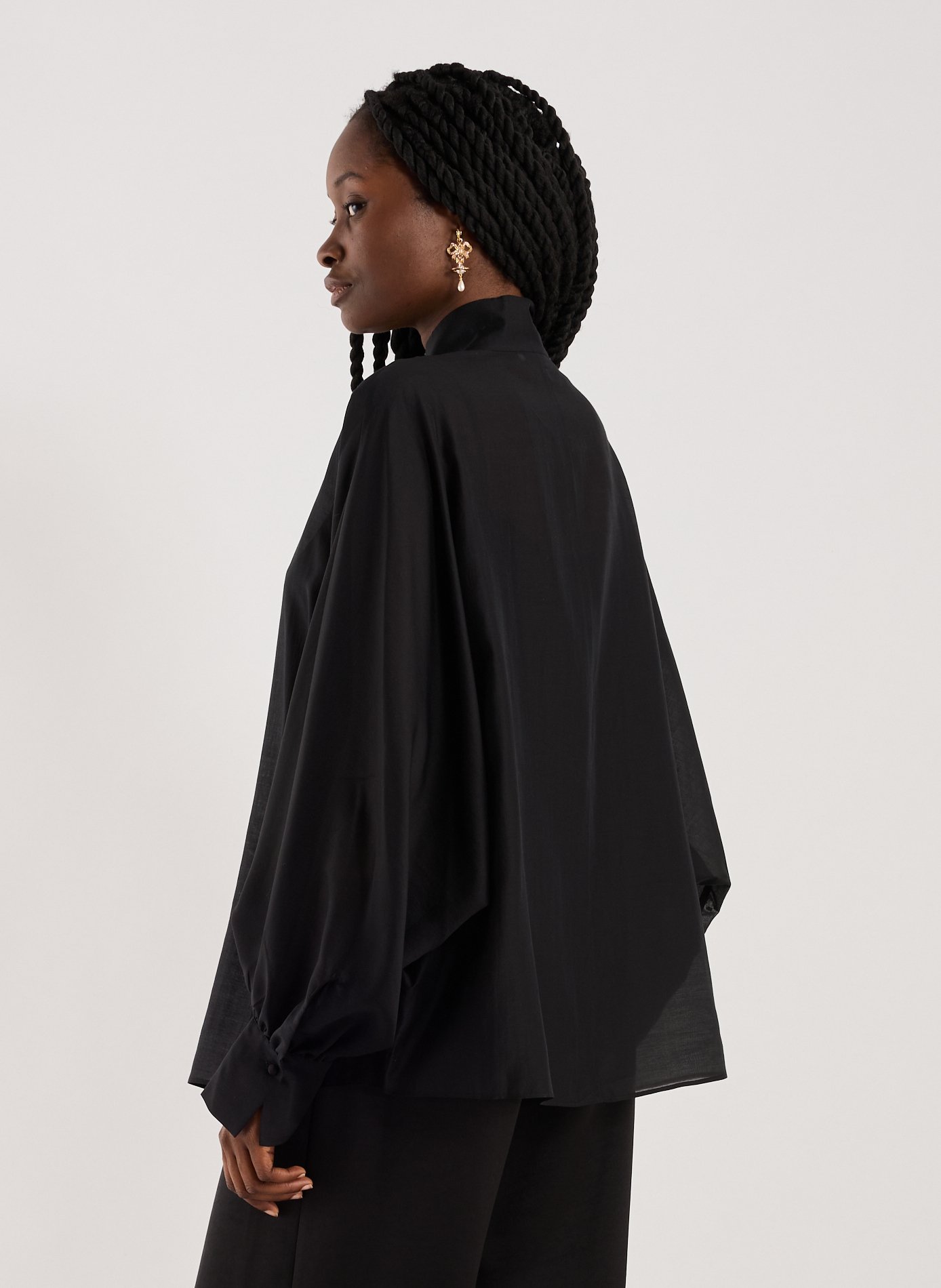 Chemise ample ADOLFO DOMINGUEZ Noir