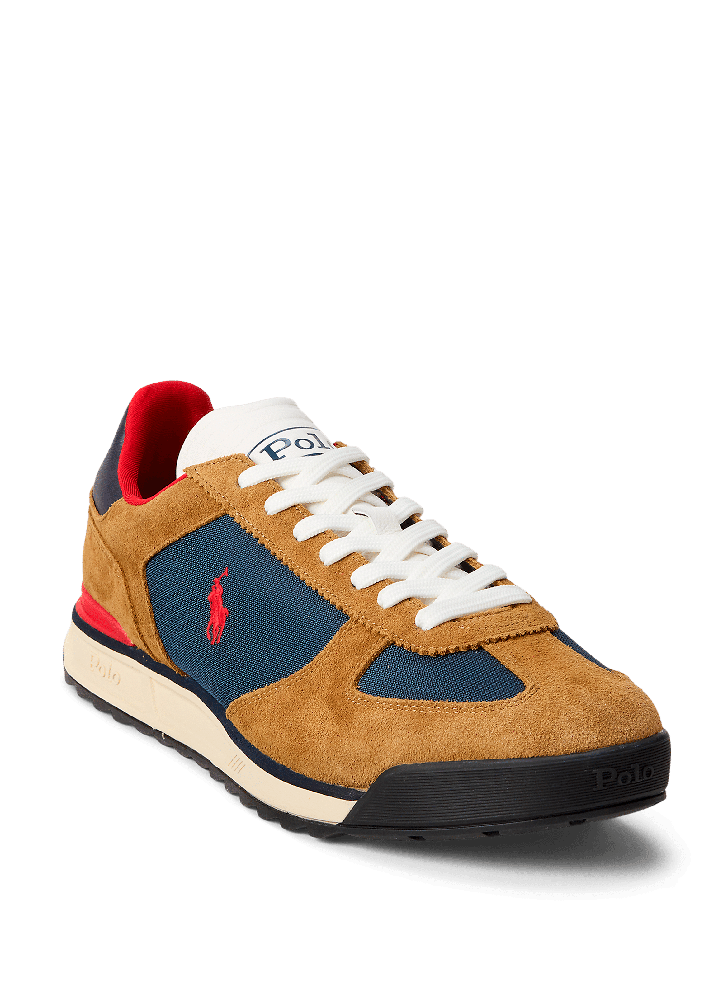 Mixed leather bi-material sneakers POLO RALPH LAUREN Multicolour