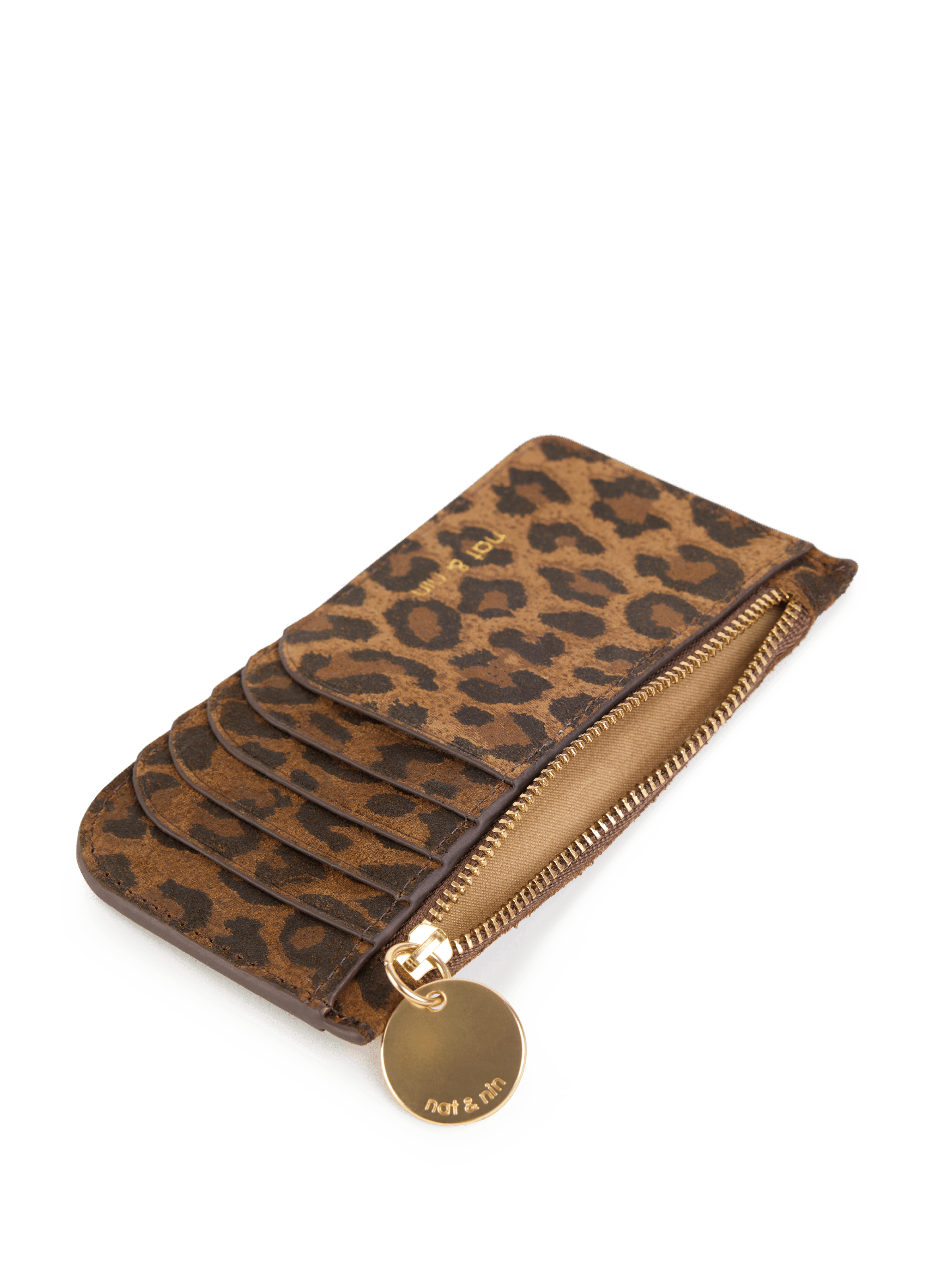 Porte-cartes Alix en cuir NAT & NIN Multicolore