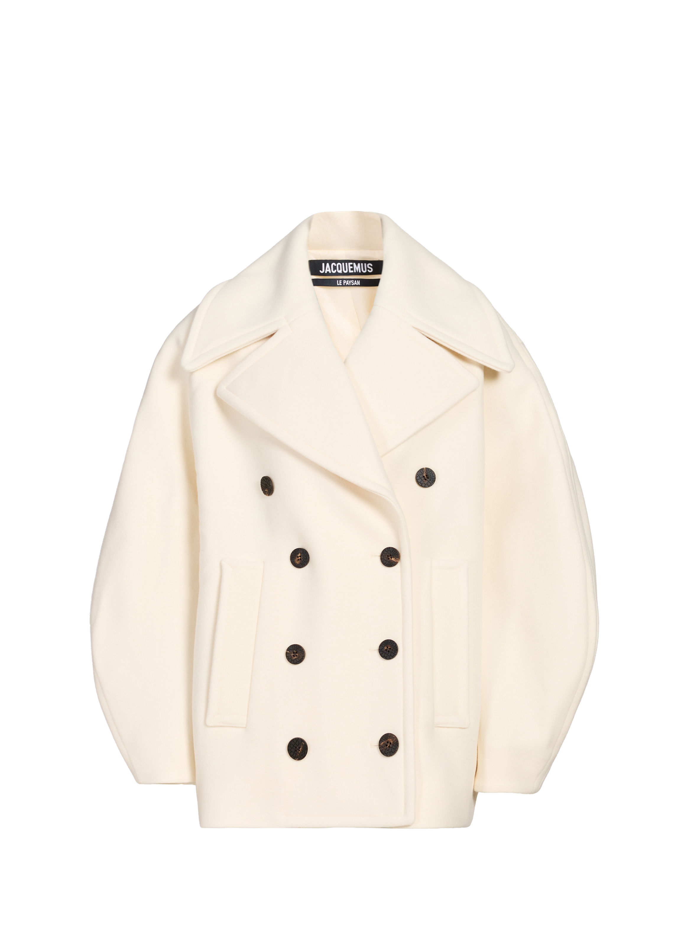 JACQUEMUS Oversized blazer coat Beige