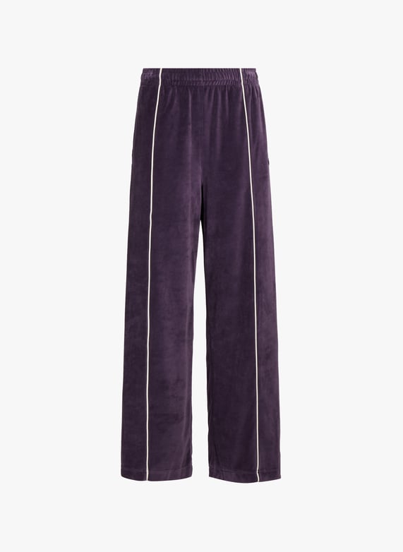 Pantalon de survêtement en velours de coton mélangé | Violet by LACOSTE Pantalon de survêtement en velours de coton mélangé Violet