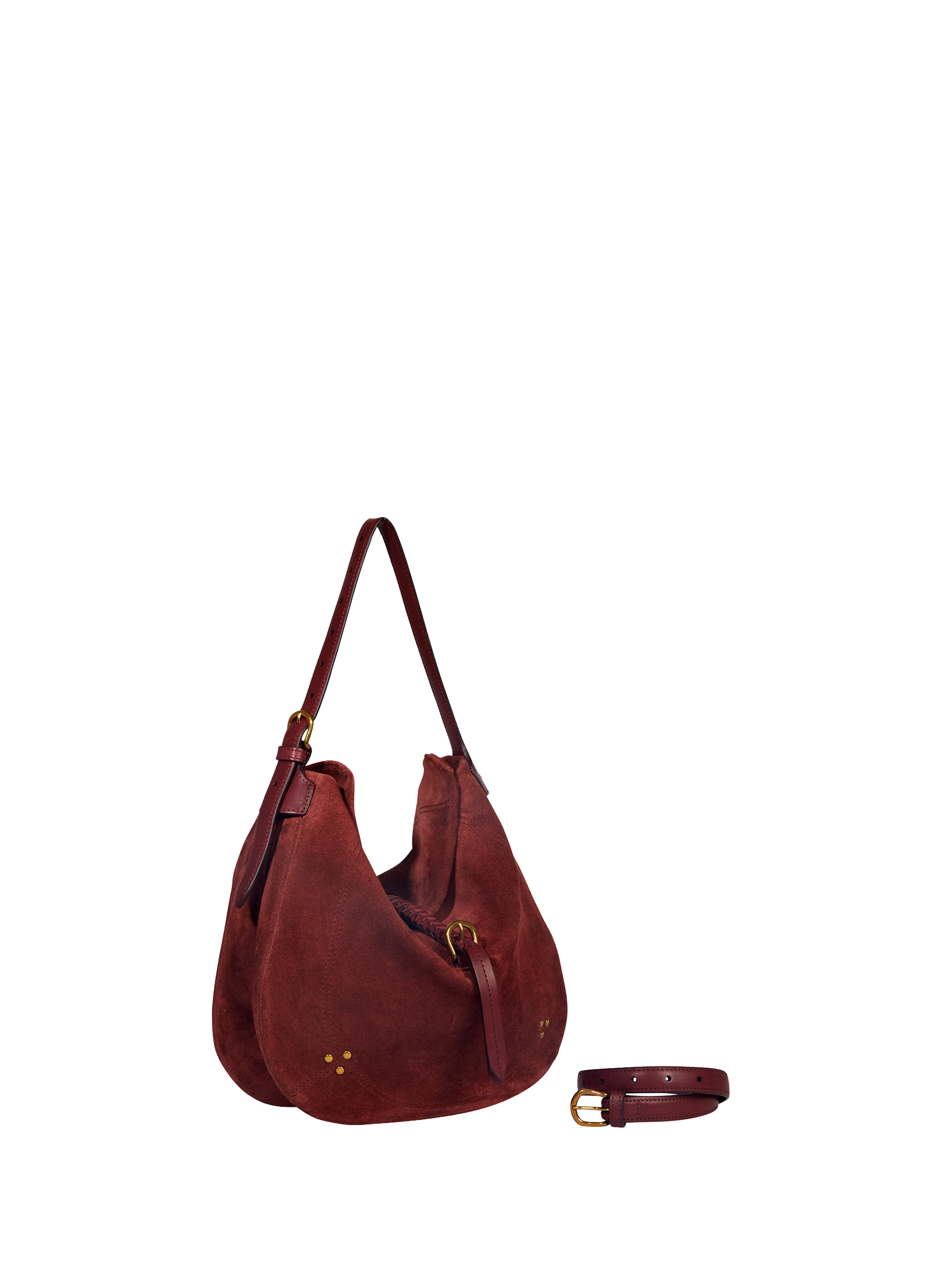 Luis goat suede leather tote bag JÉRÔME DREYFUSS Red