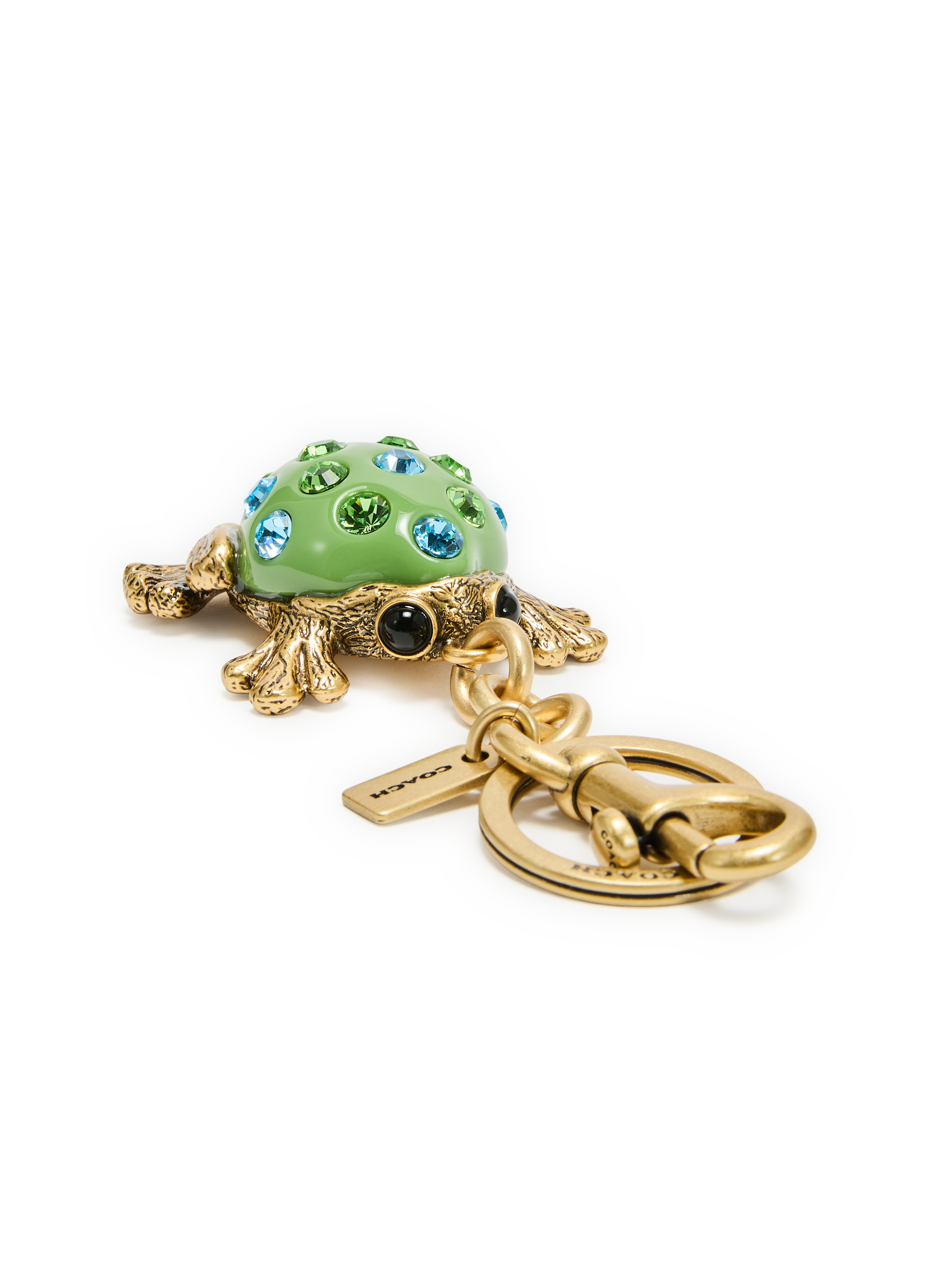 Frog bag charm COACH Green