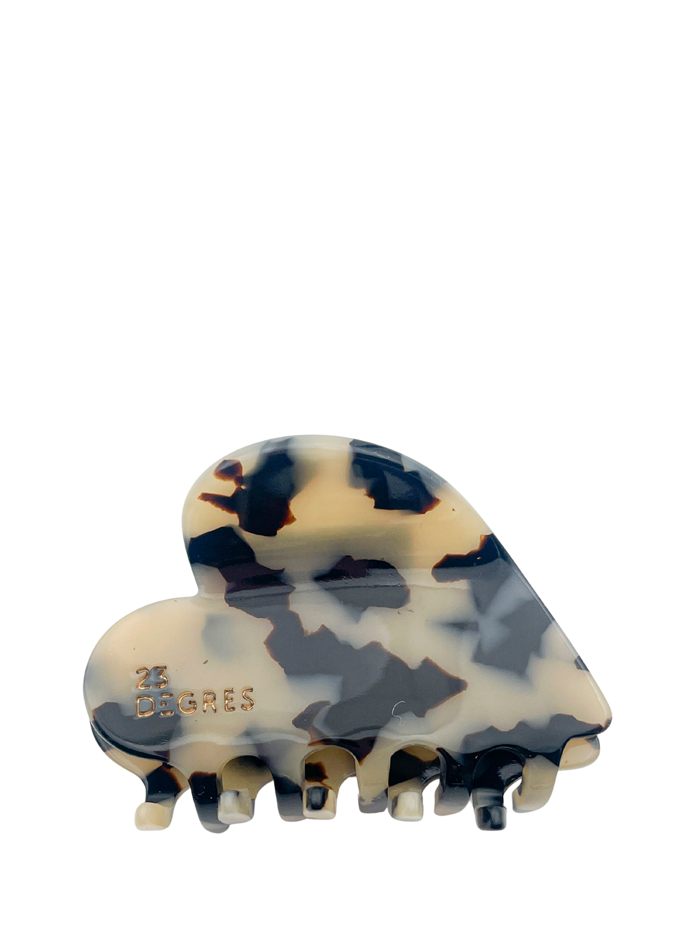 23 DEGRES Classic Heart-Shaped Hair Clip Beige