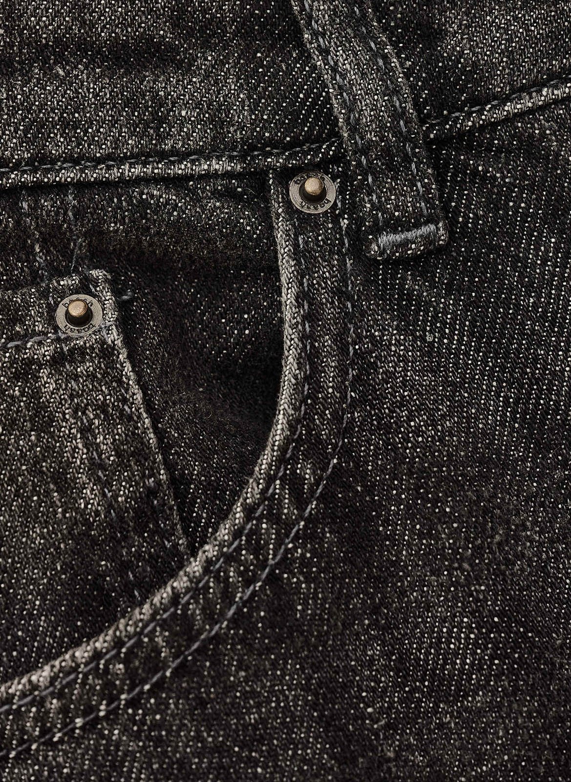 Jean flare en coton bio fadou BA&SH Noir