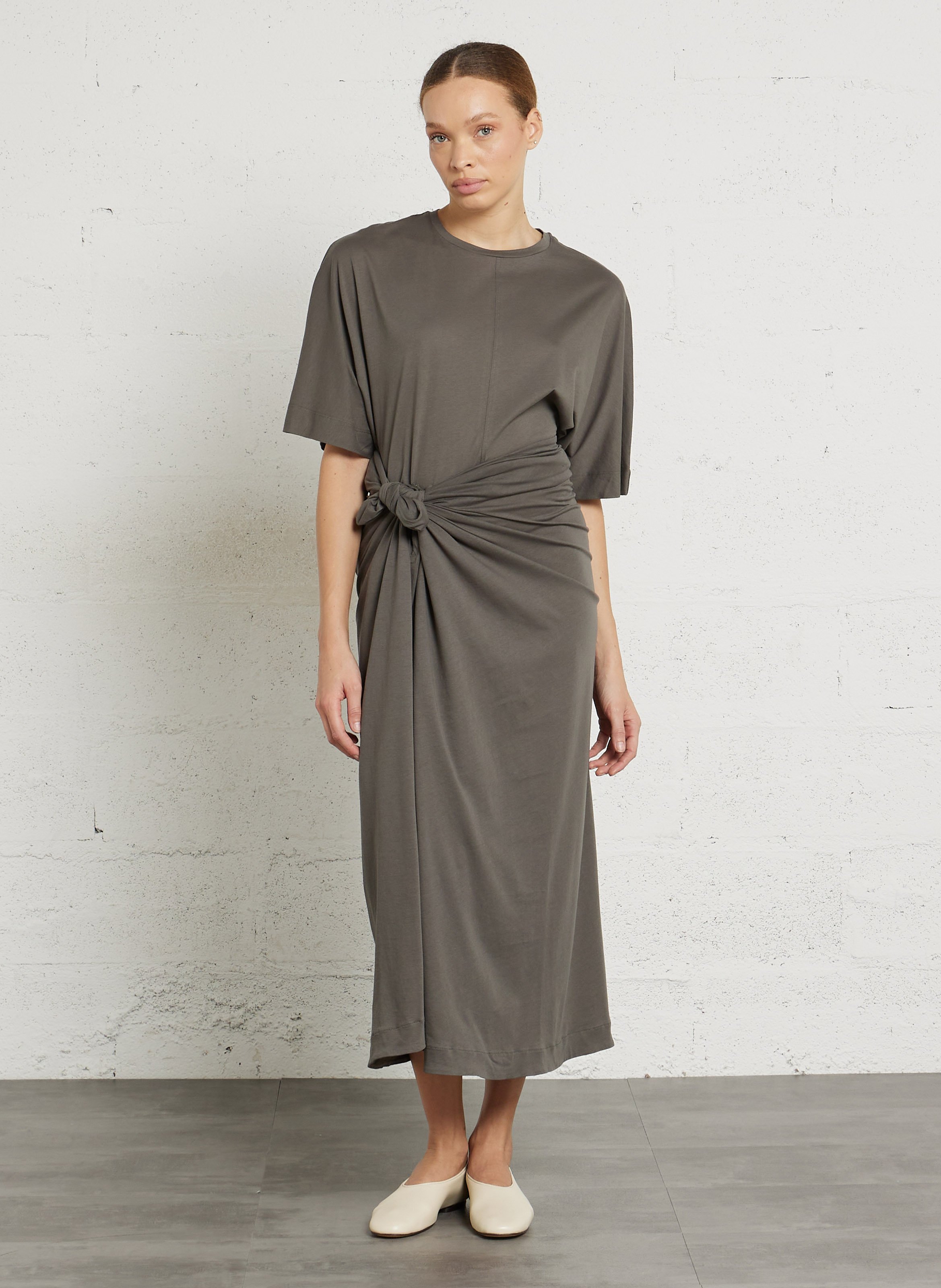 Tee-shirt ample col rond en coton bio Helsinki SOEUR Bleu