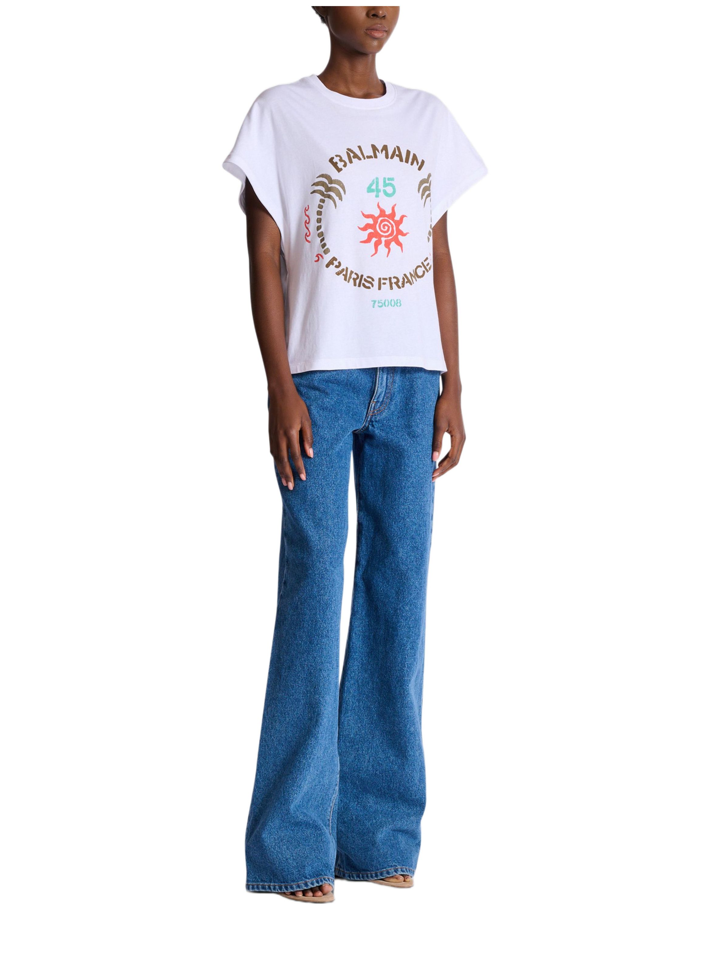 T-shirt imprimé balmain club BALMAIN Blanc