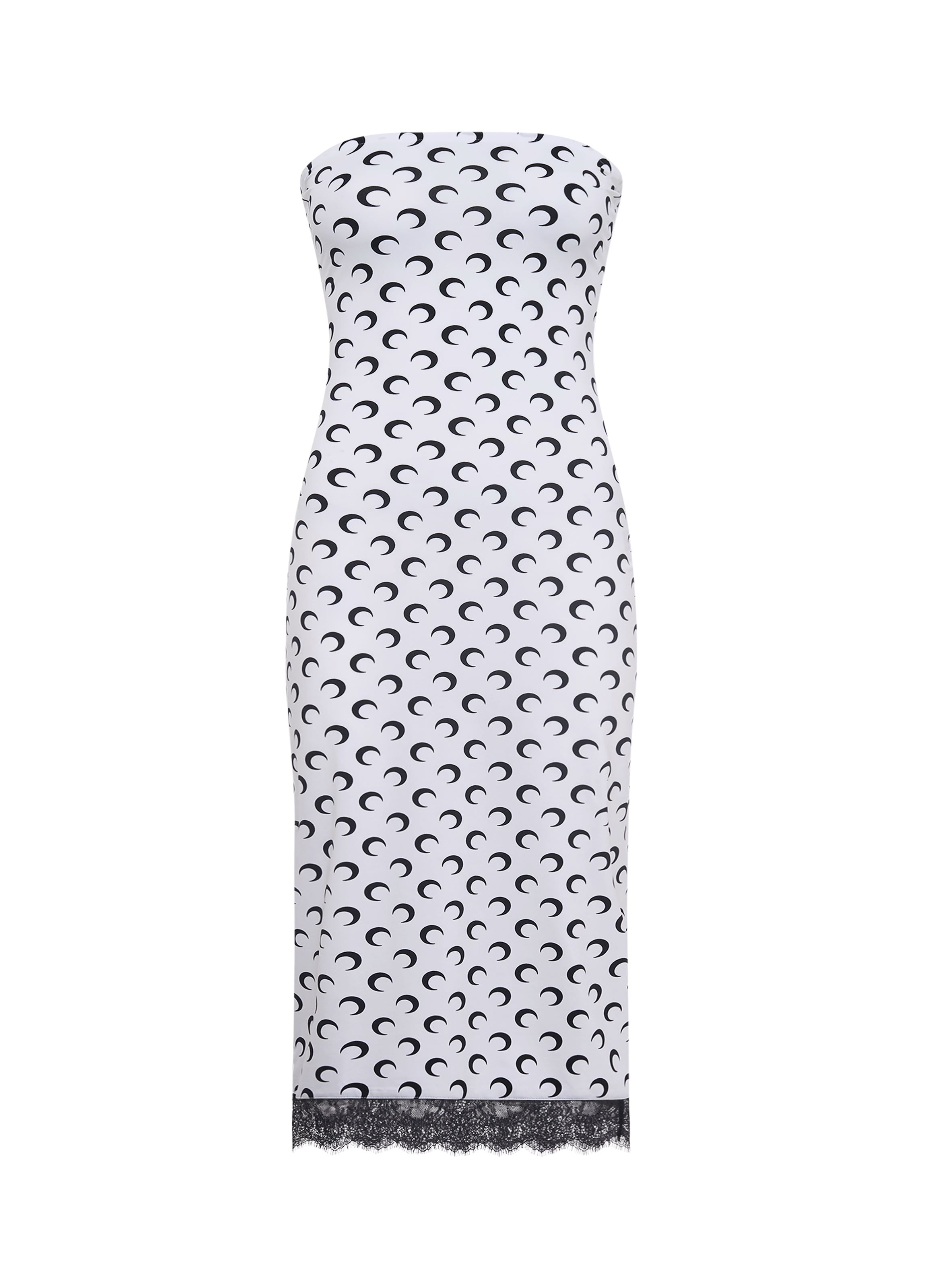 Robe bustier en jersey moon recyclé MARINE SERRE Blanc