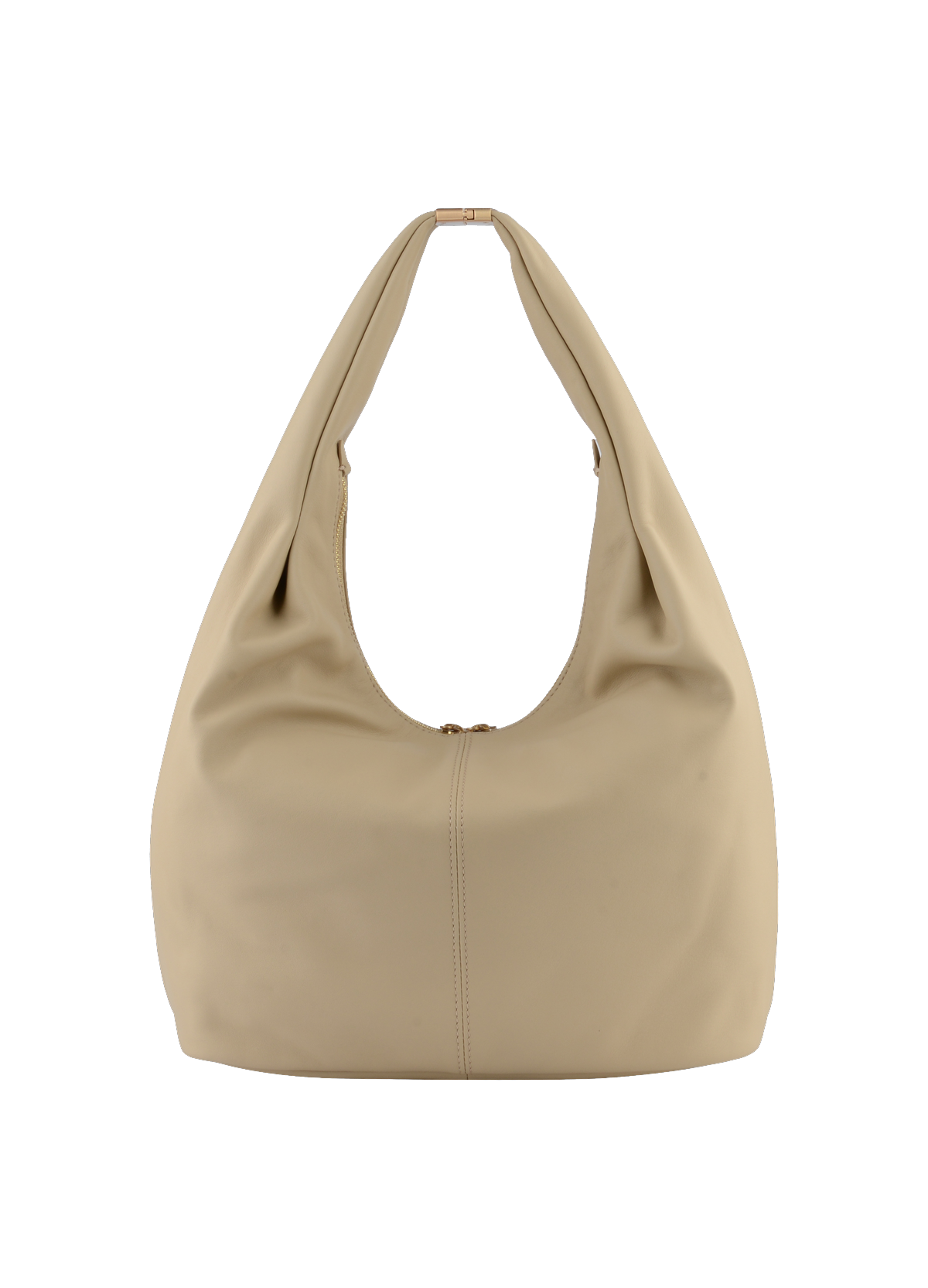 Arche | sac besace hobo en cuir de vachette POURCHET Beige