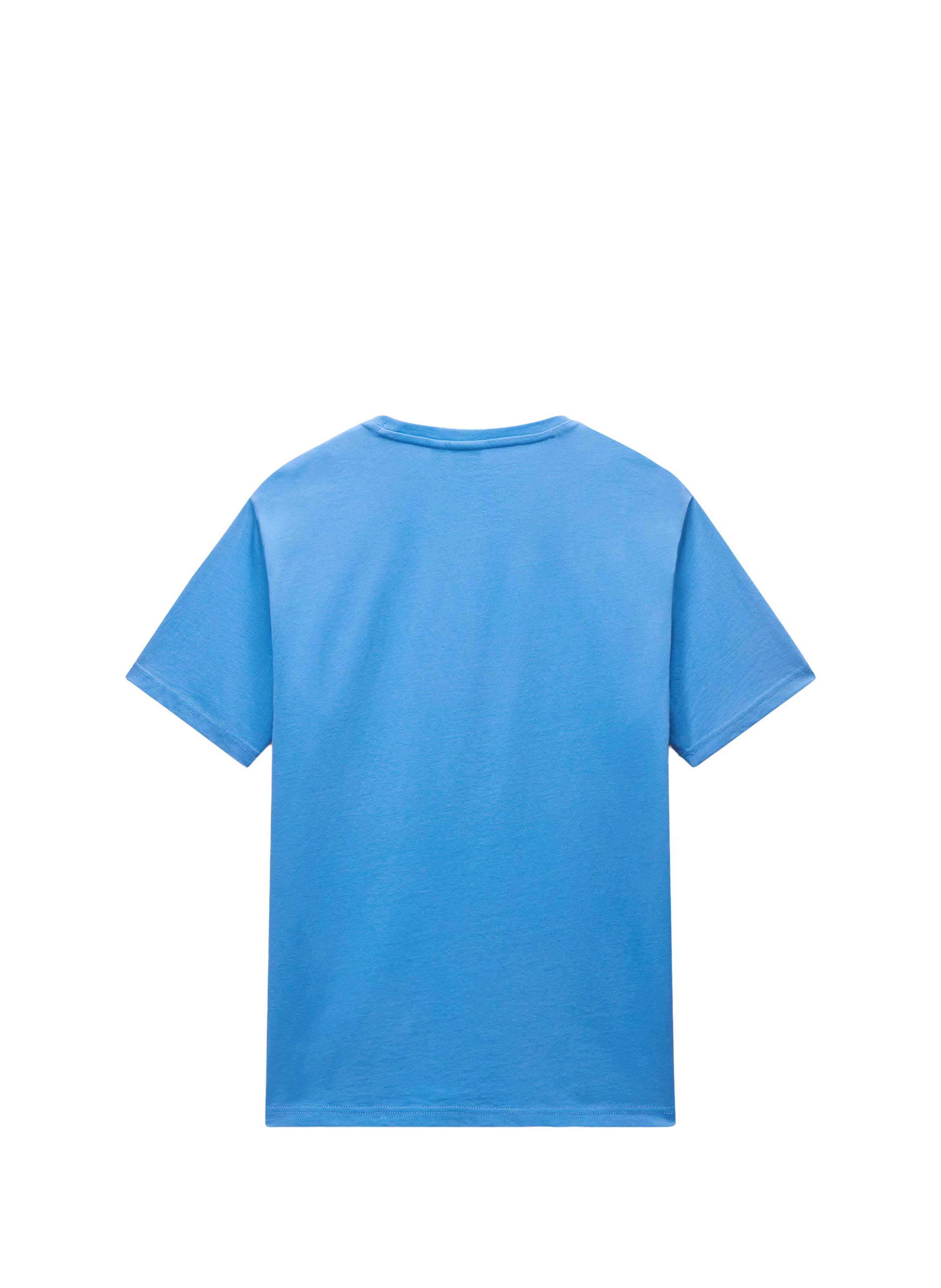 T-shirt col rond en coton NAPAPIJRI Bleu