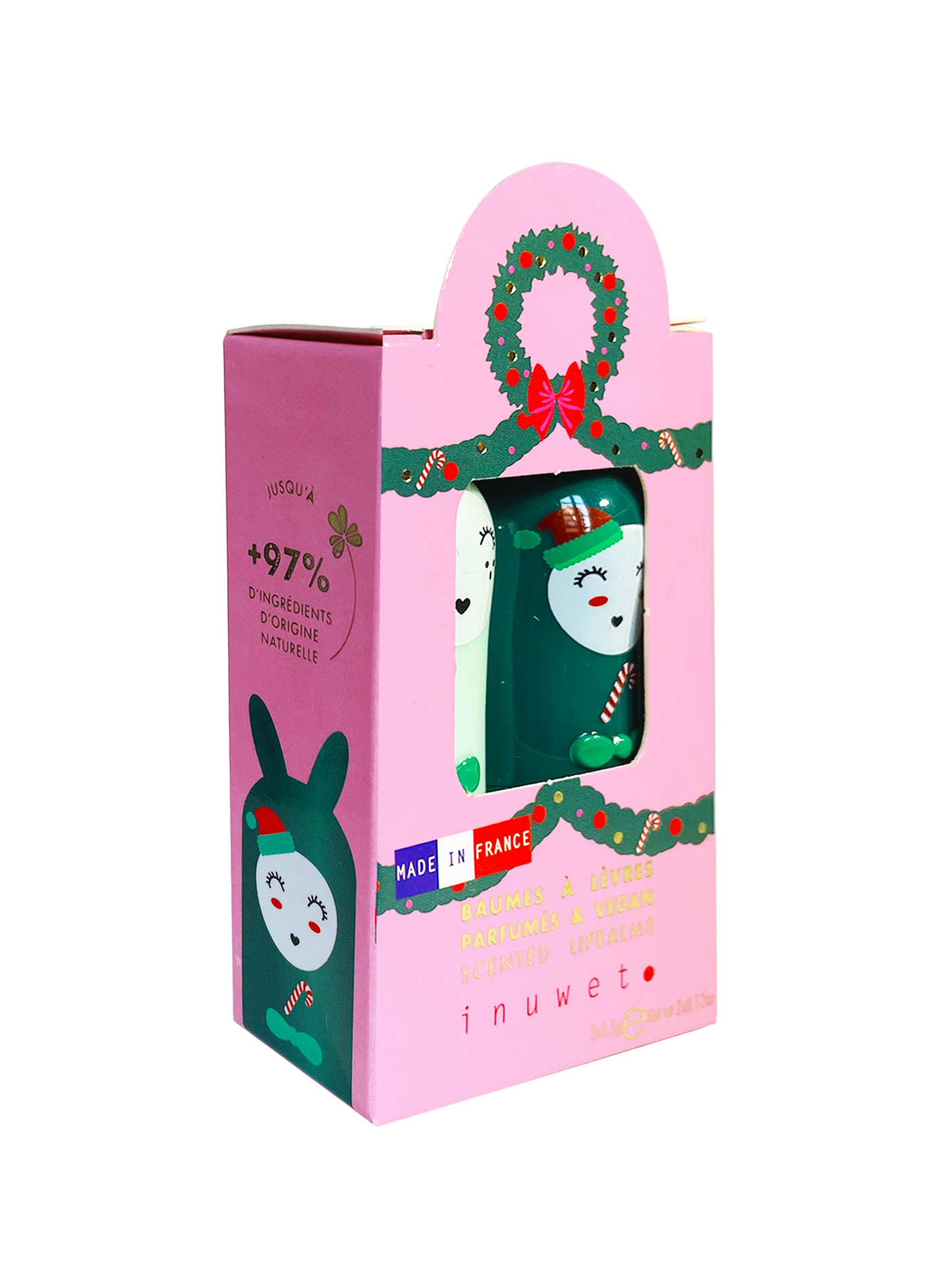 Coffret duo star sequin - 2 baumes à lèvres  INUWET No color