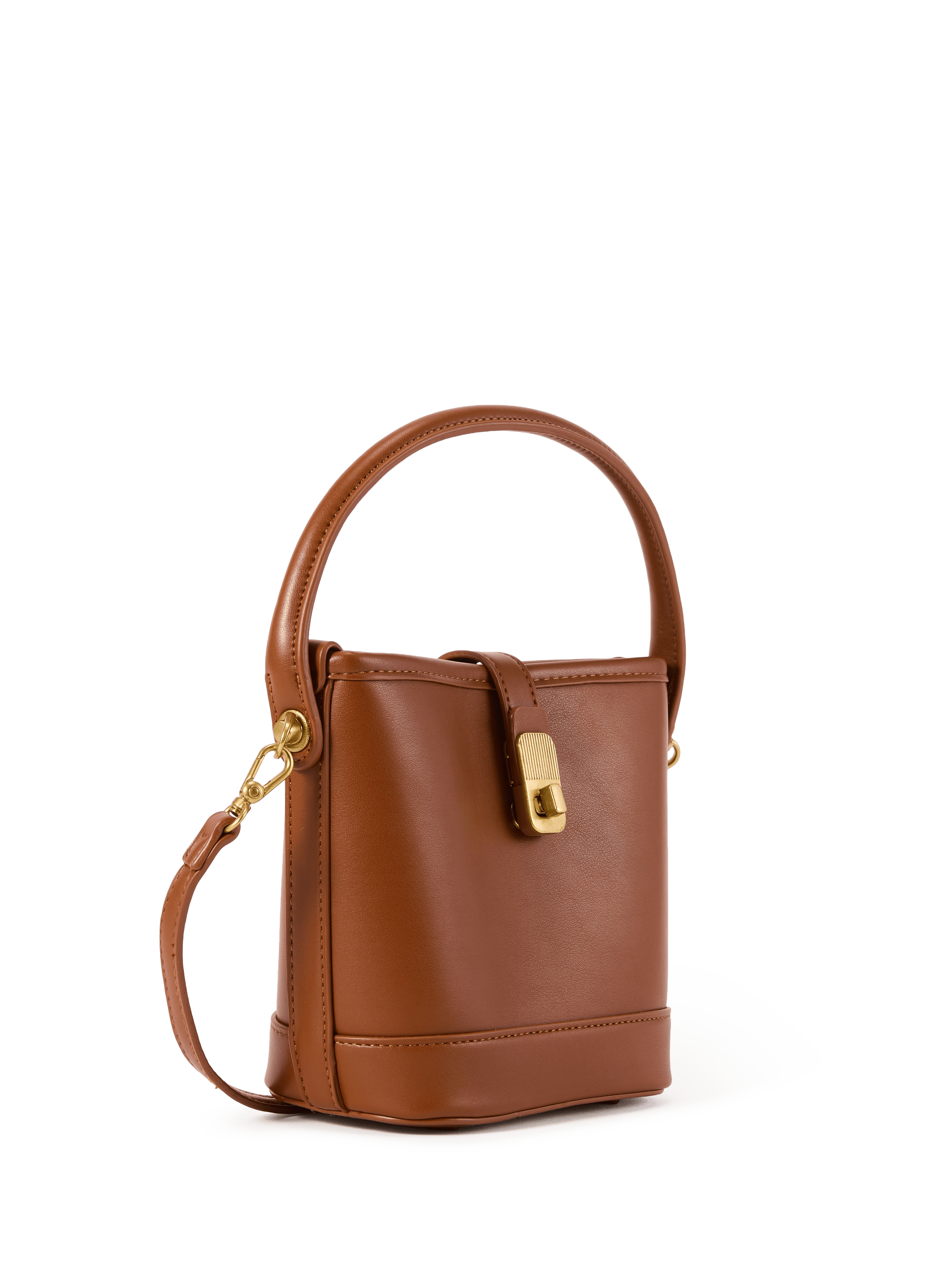 Small bucket shoulder bag AU PRINTEMPS PARIS Brown
