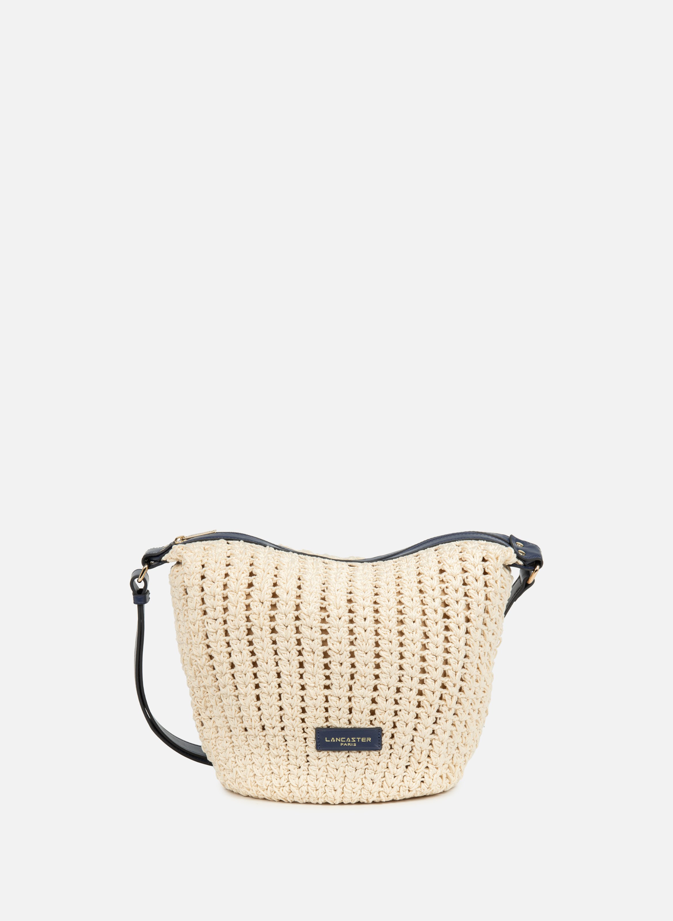 Large bucket bag - tressé coton LANCASTER Blue