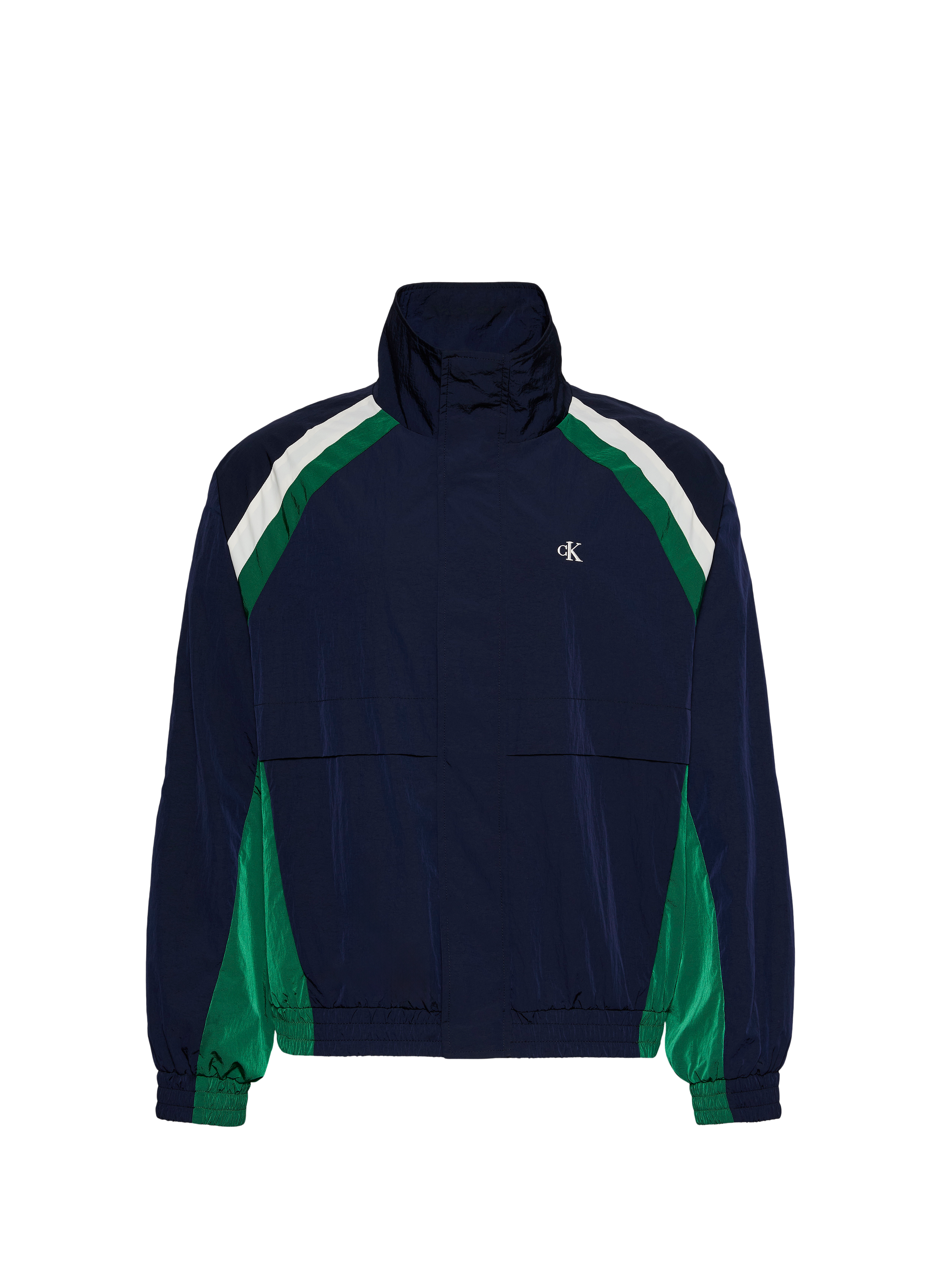 Jacket with high collar and stripes CALVIN KLEIN Multicolour