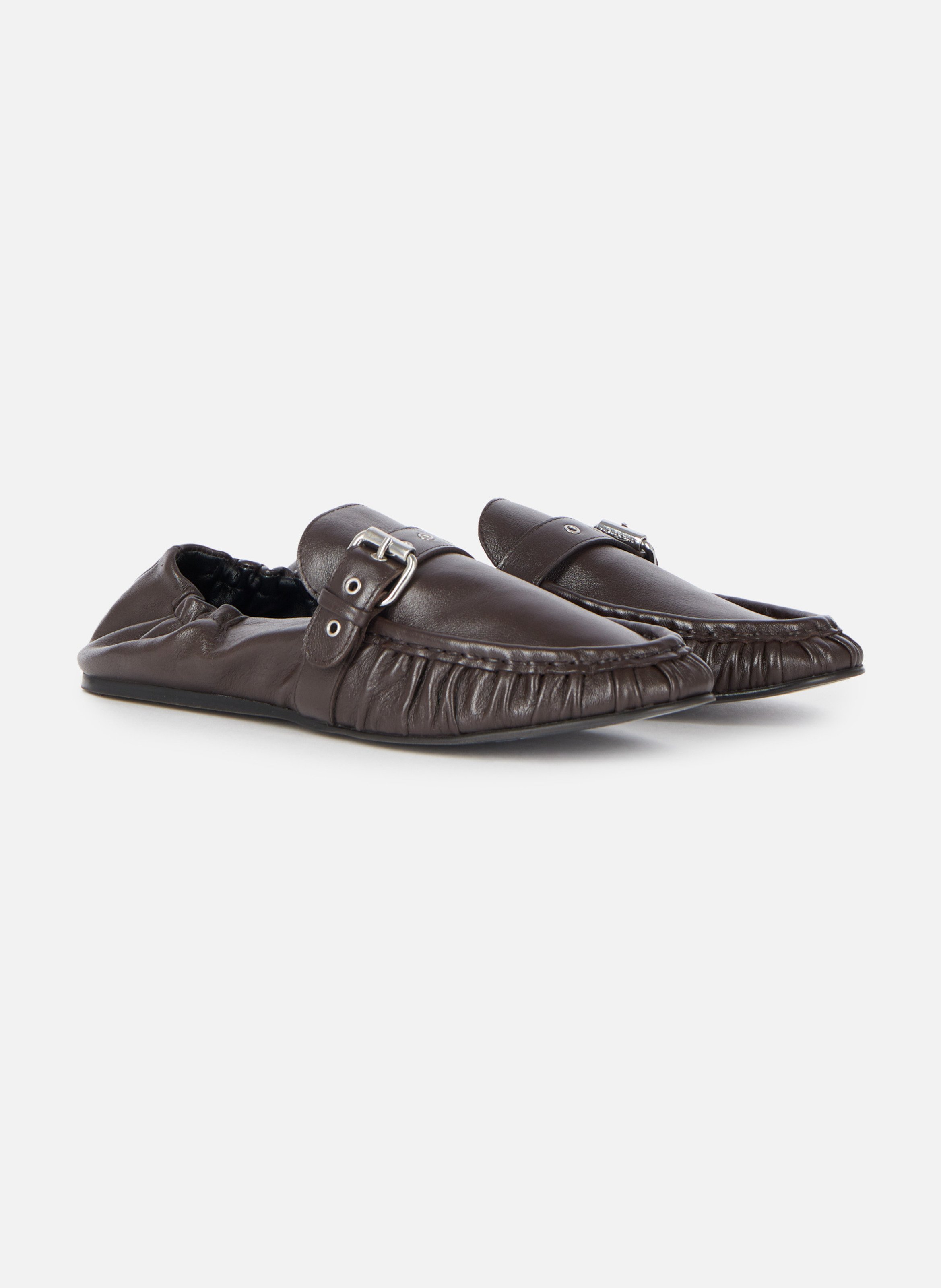 Mocassins en cuir THE KOOPLES Marron